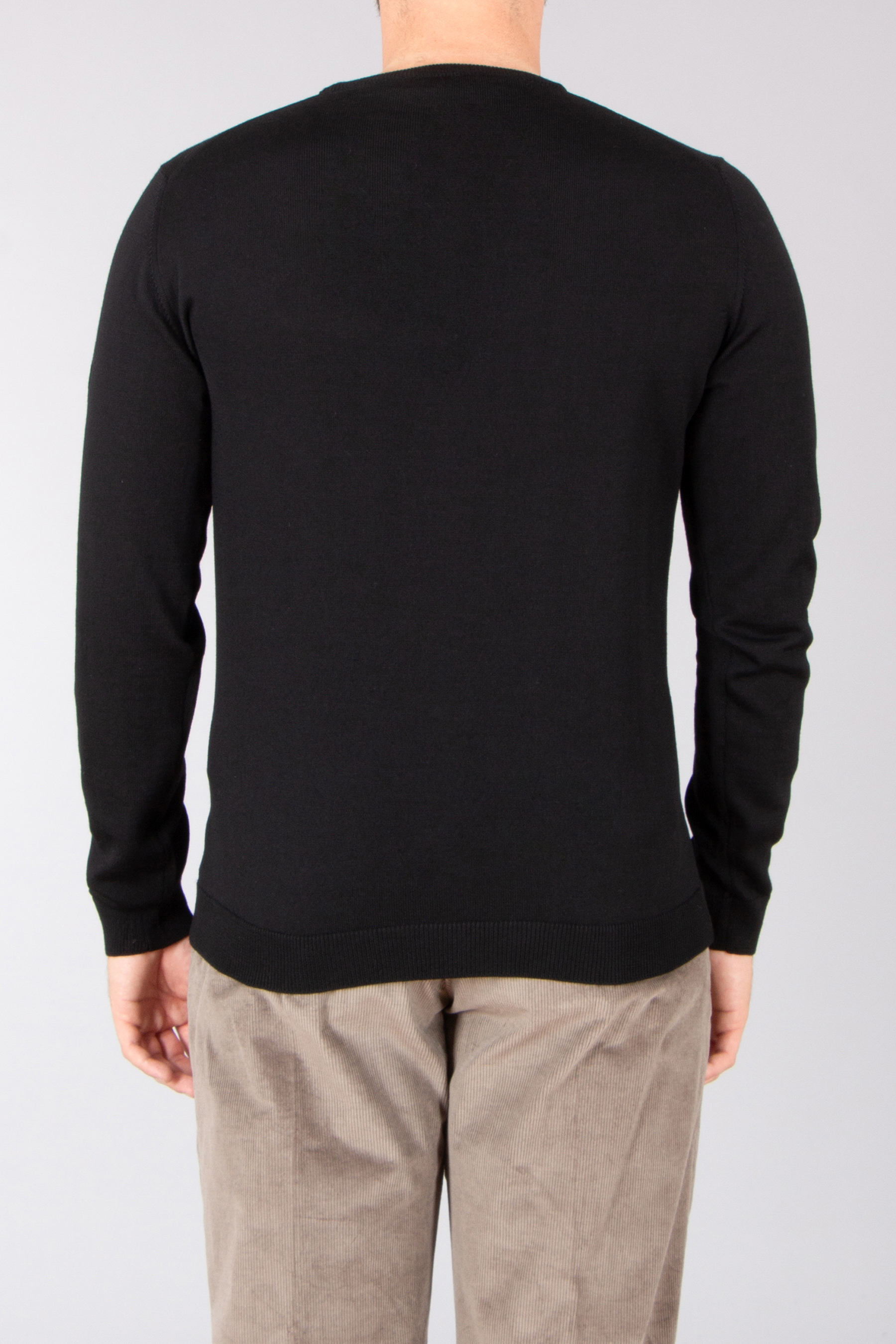 ROBERTO COLLINA Regular Fit Extra-Fine Wool Crew Neck Sweater Bekleidung, Langarm, Ärmel, Pullover, Hosen