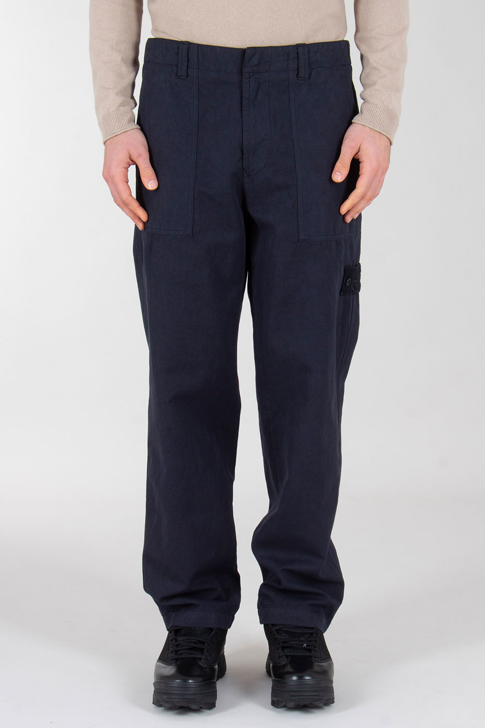 STONE ISLAND Regular Fit Straight Cut Fatigue Trousers