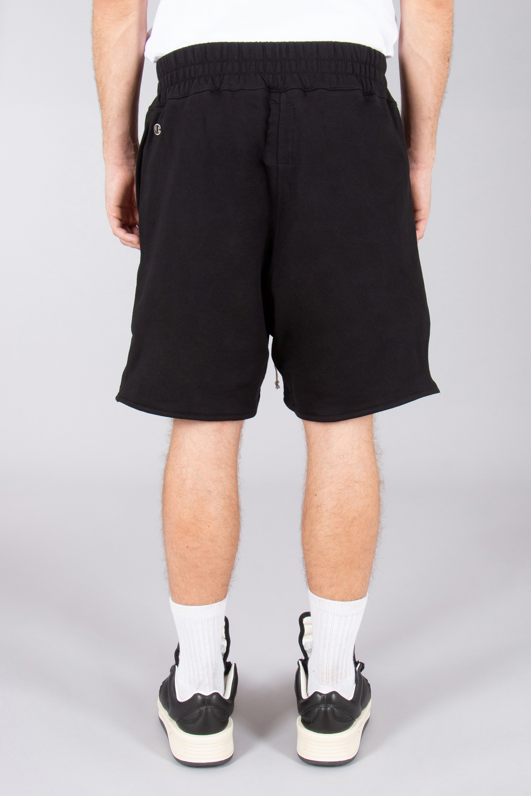RICK OWENS DRKSHDW X Champion Loose Fit Compact Heavy Cotton Shorts RICK OWENS DRKSHDW X Champion Loose Fit Compact Heavy Cotton Shorts