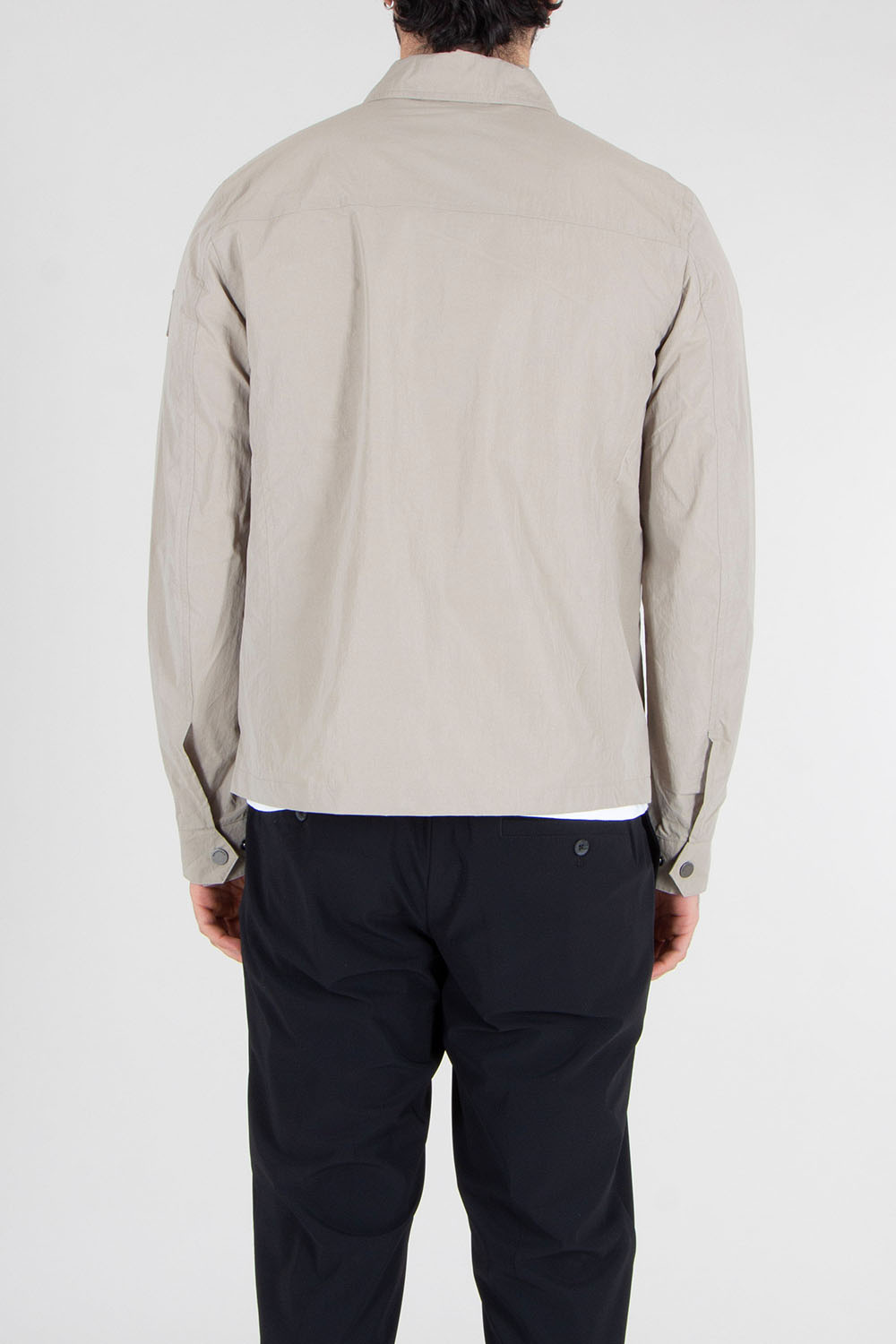 BELSTAFF Regular Fit Recycled Alpha Nylon Gabardine Overshirt Grid