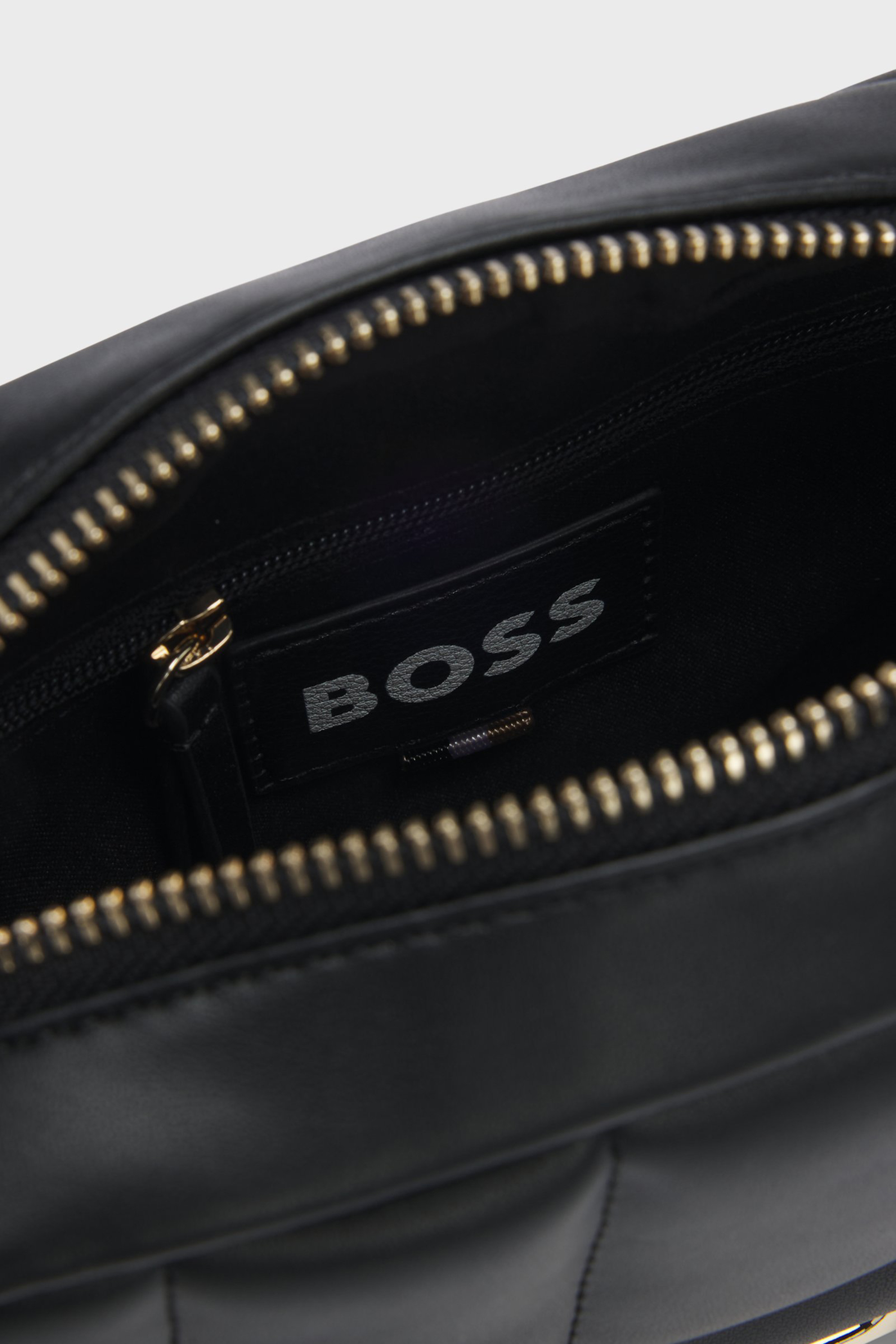 BOSS Quilted Faux Leather Crossbody Bag B_ICON BOSS Quilted Faux Leather Crossbody Bag B_ICON