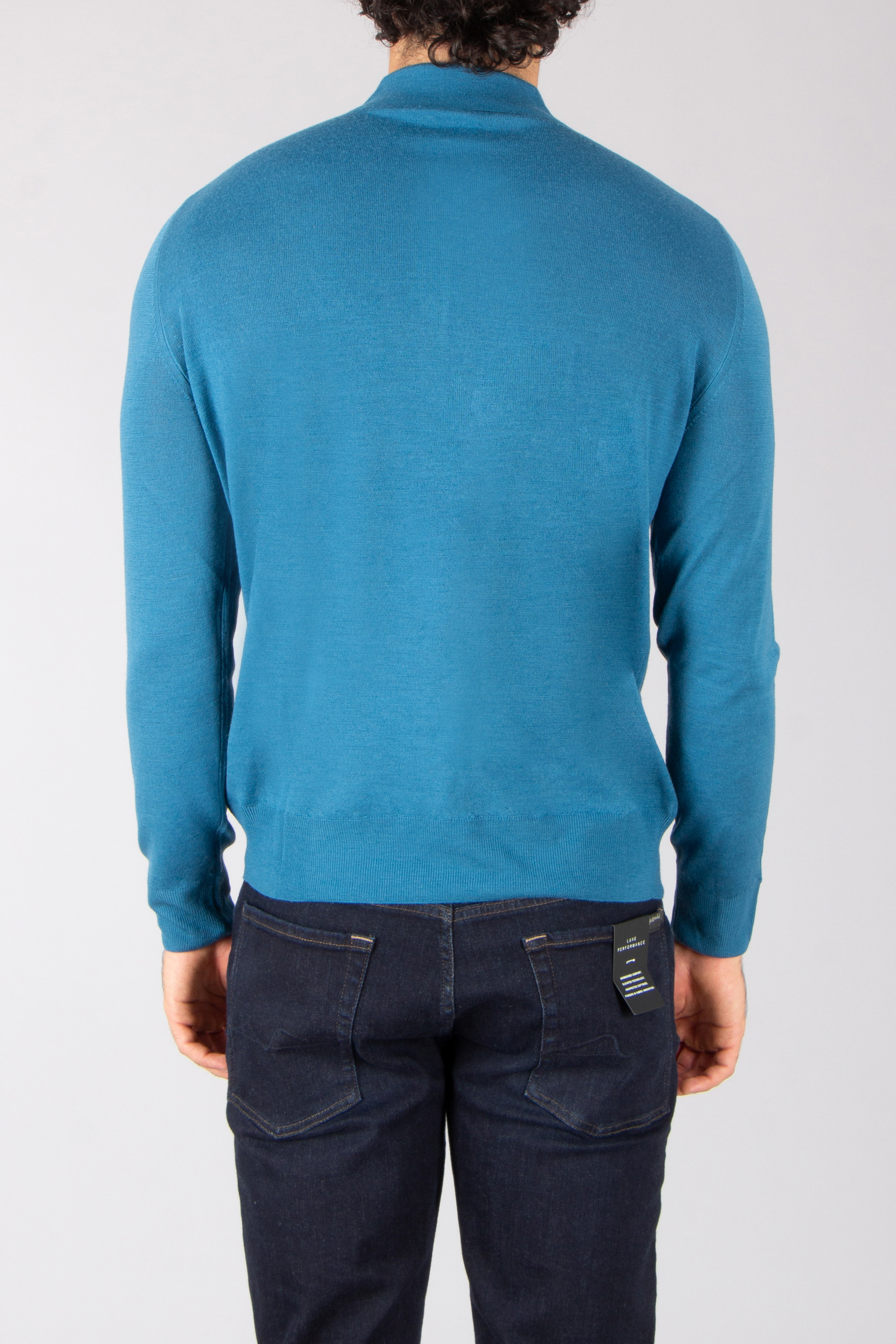 CANALI Regular Fit Travel Wool Knit Polo Langarm, Fleece, Pullover, Hosen, Sweatshirt