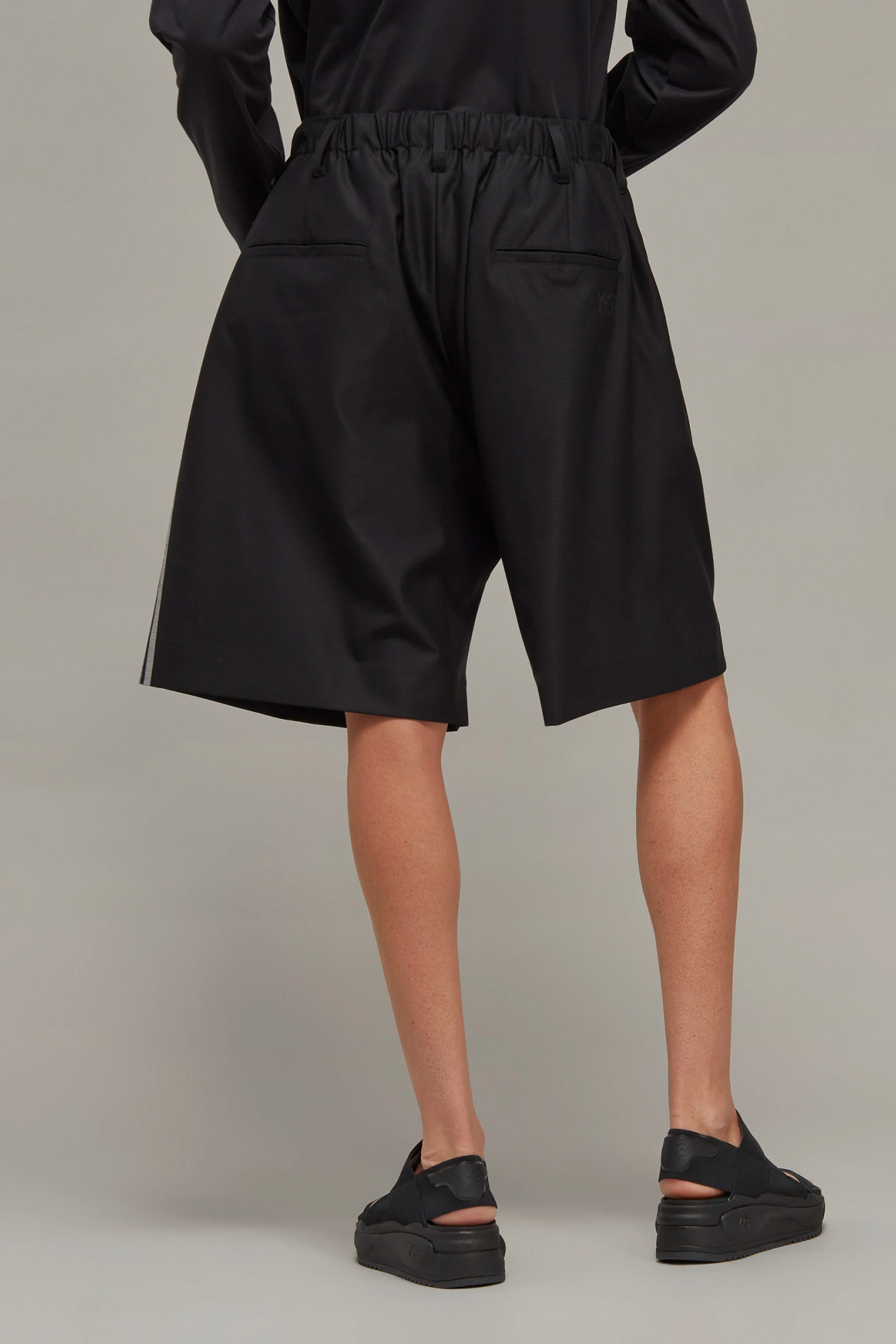 Y-3 3-Stripes Refined Wool Shorts Y-3 3-Stripes Refined Wool Shorts