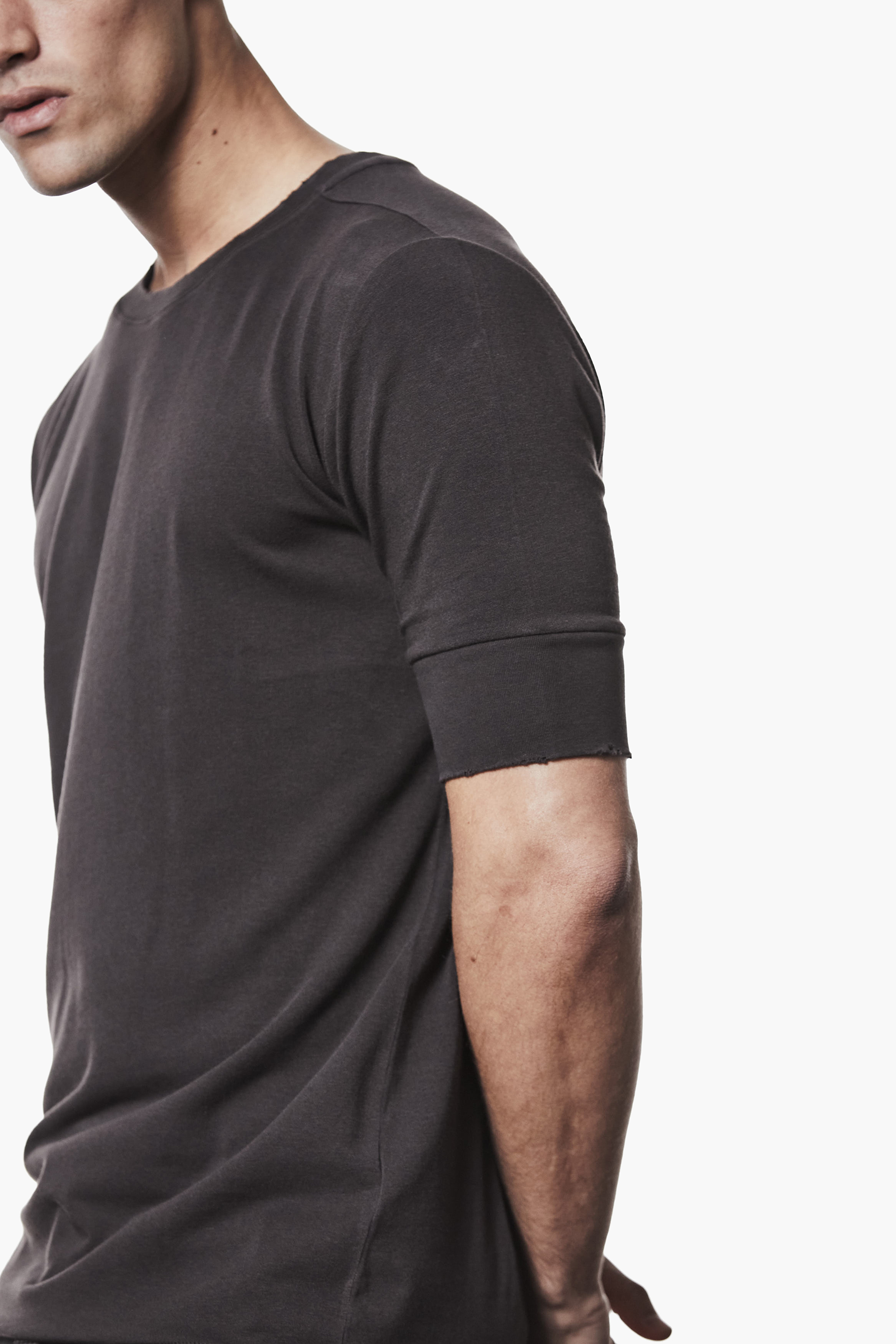 THOM KROM Slim Fit Cotton-Modal Stretch Jersey T-Shirt T-shirt, Ärmel, Langer Ärmel, Mann, Person