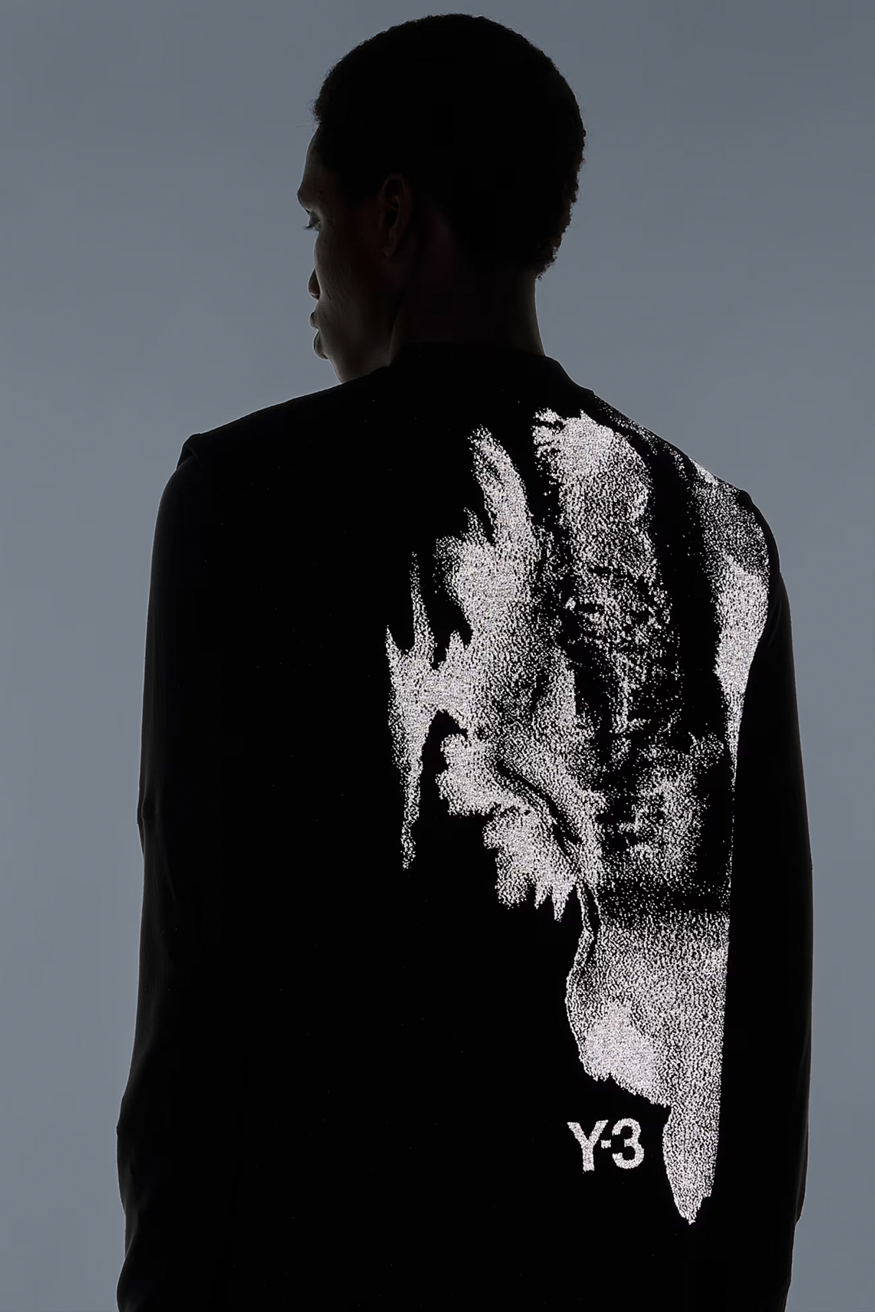 Y-3 Regular Fit Recycled Polyester-Nylon Blend Running Engineered Vest Langarm, T-shirt, Person, Pullover, Sweatshirt