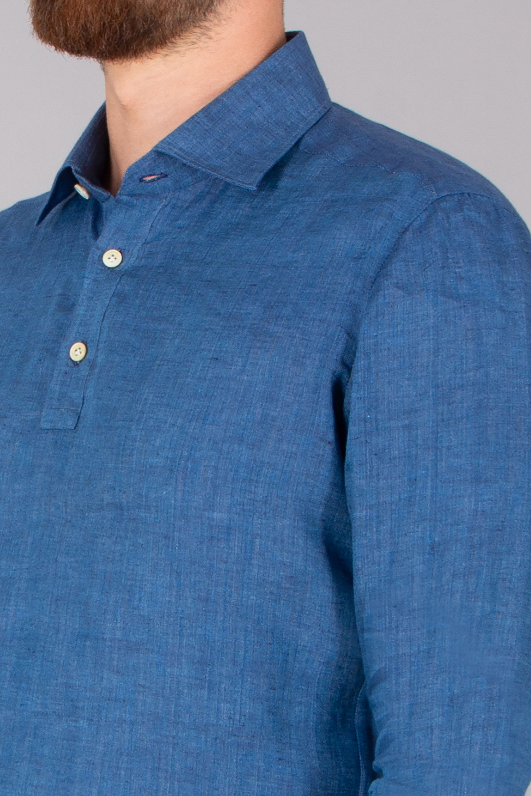 Hemd, Hosen, Langarm, Leinen, Jeans