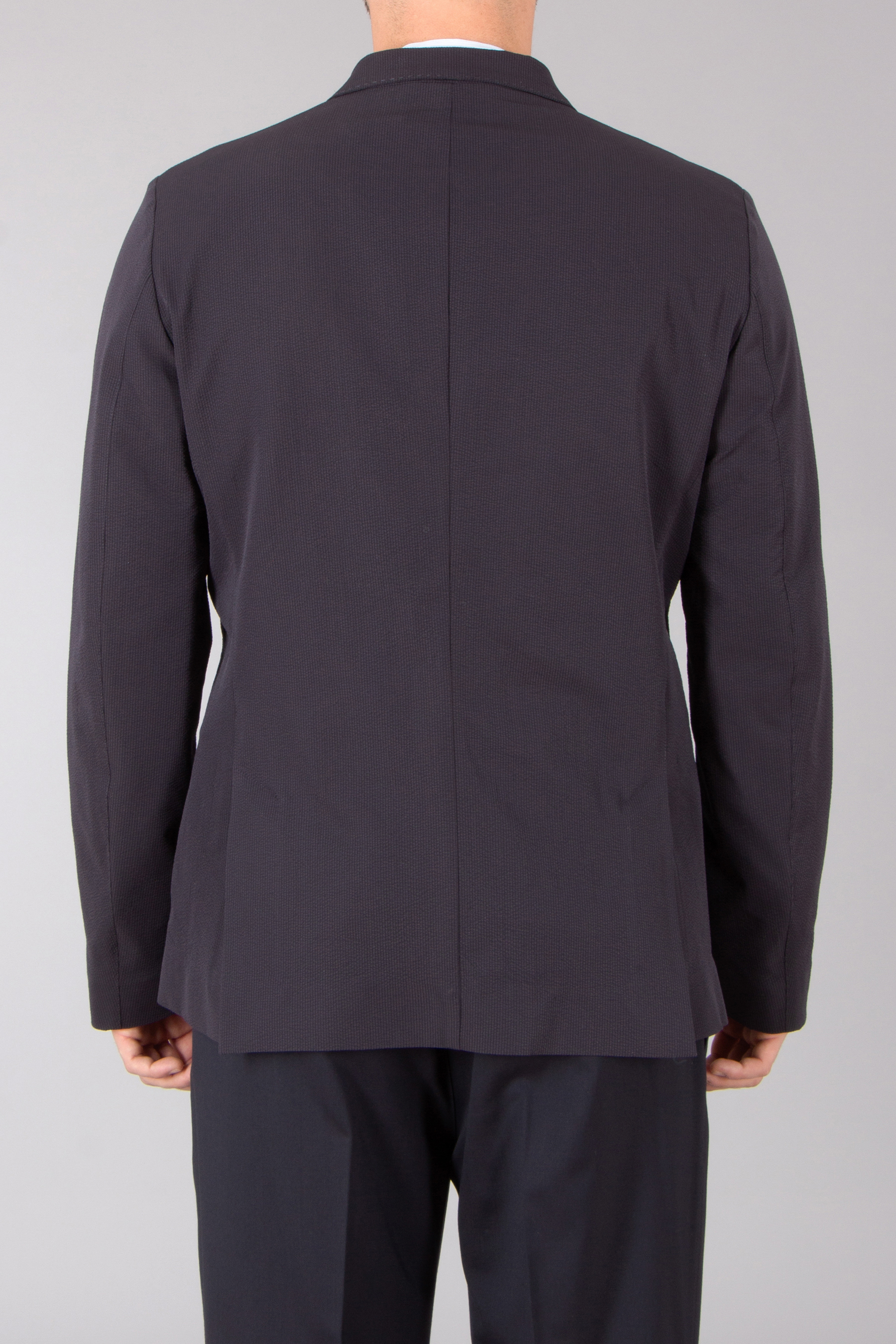 HERNO Regular Fit Stretch Seer-Crease Jacket Mantel, Langarm, Blazer, Formelle Kleidung, Laborkittel