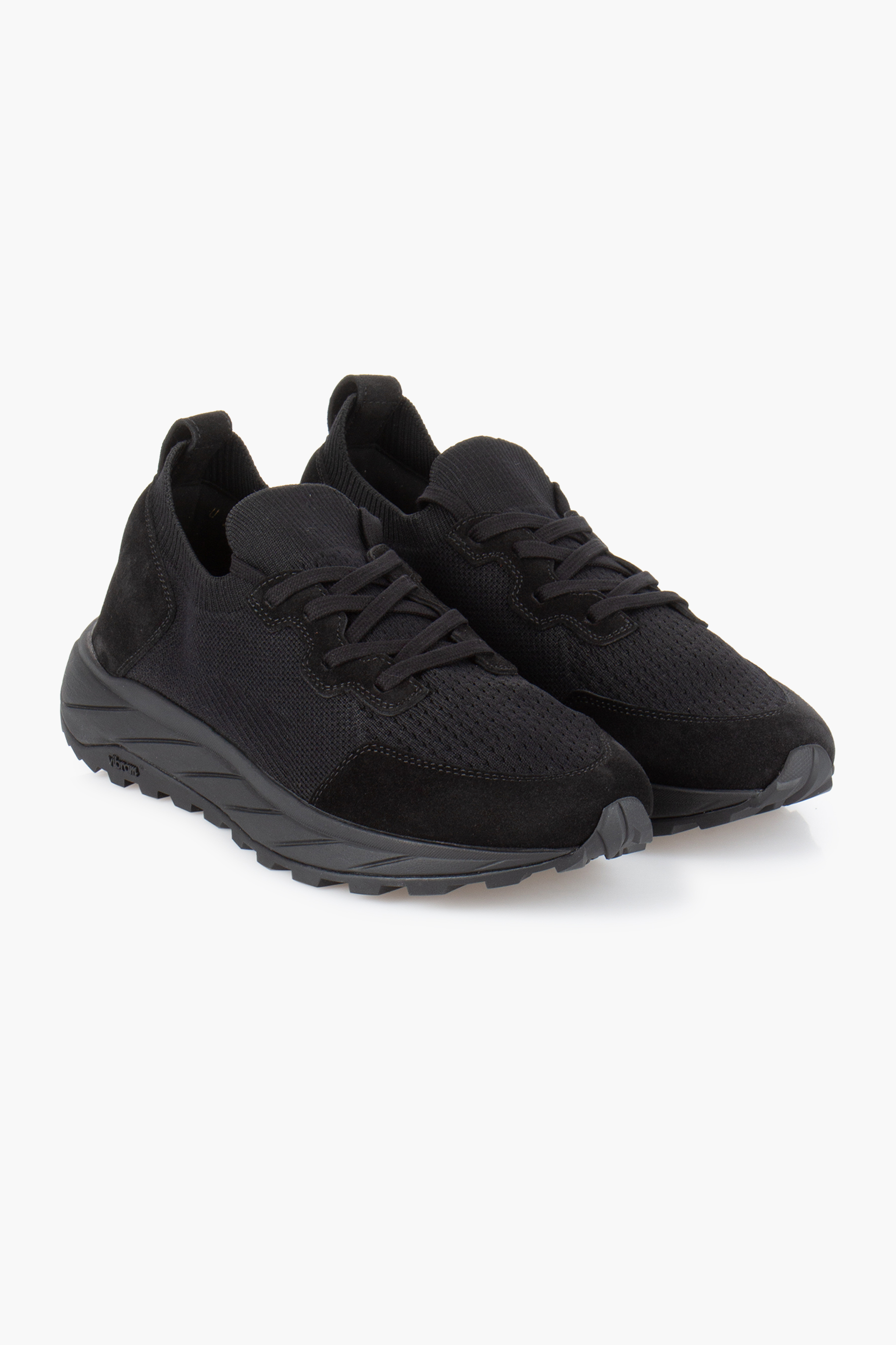 FABIANO RICCI Knit & Suede Sneakers Schuhwerk, Schuh, Sneaker, Wildleder, Laufschuh