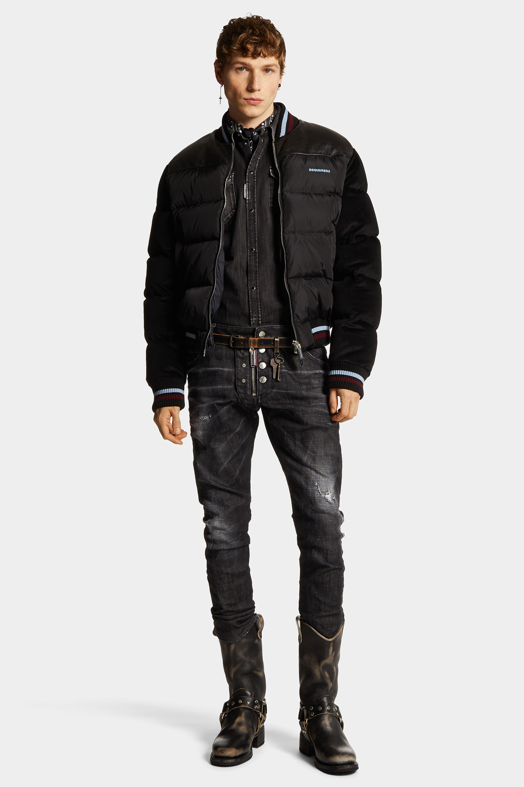 DSQUARED2 Cotton Denim Classic Western Shirt DSQUARED2 Cotton Denim Classic Western Shirt