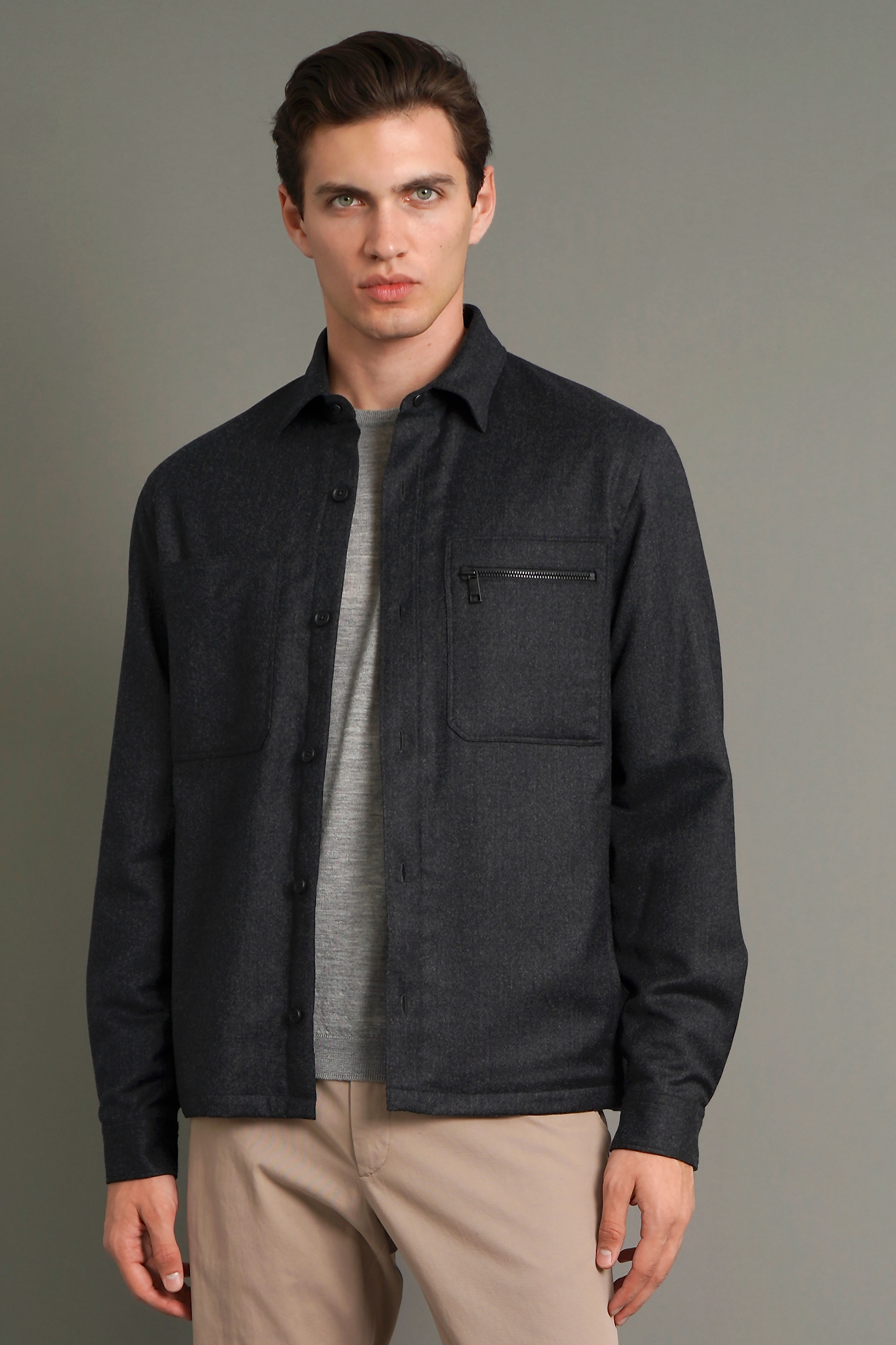 ZEGNA Lined Techmerino Wool Overshirt ZEGNA Lined Techmerino Wool Overshirt