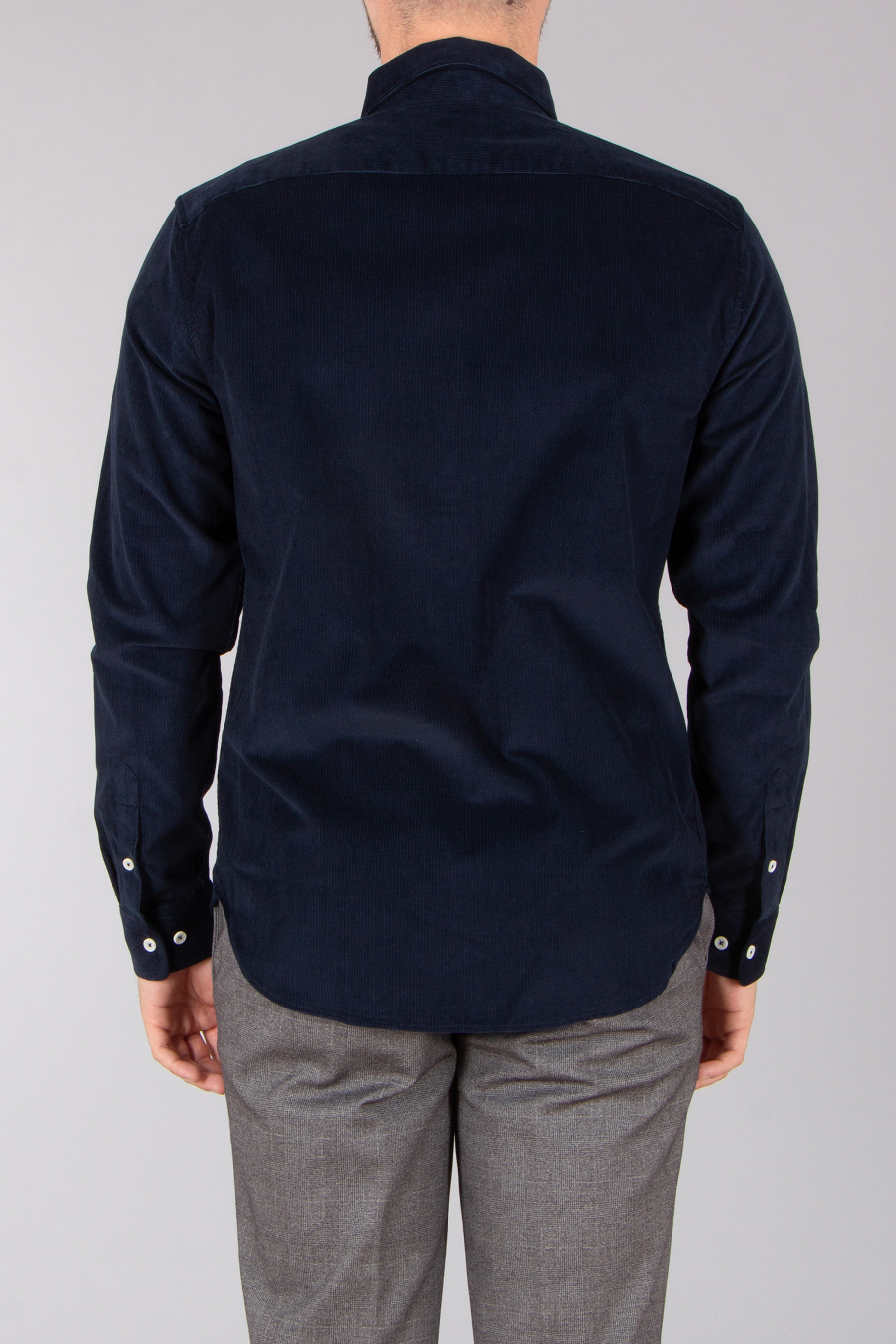 BELSTAFF Slim Fit Cotton Corduroy Button-Down Street Shirt Langarm, Hemd, Ärmel, Hosen, Person