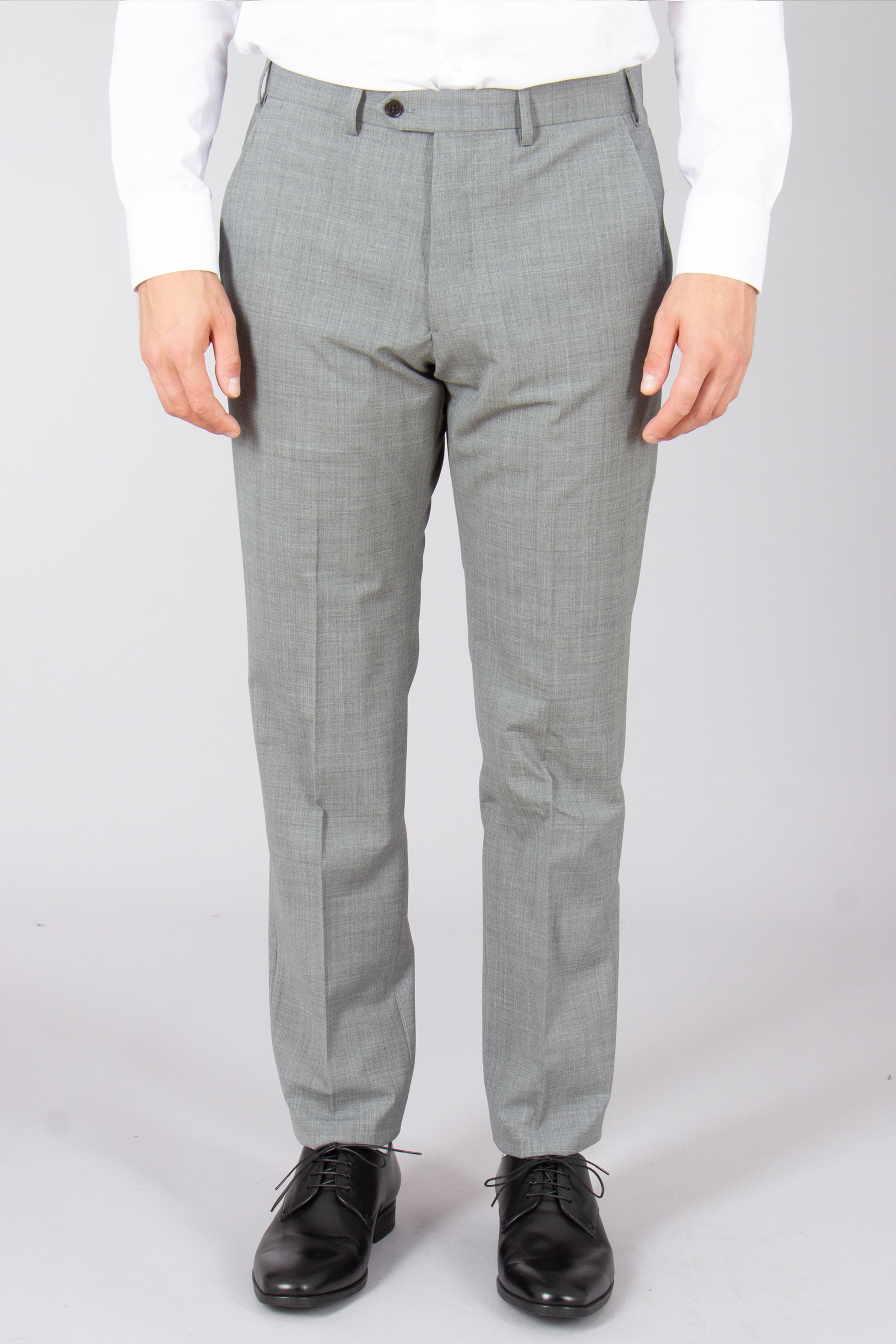 EMPORIO ARMANI Slim Fit Virgin Wool Stretch Suit M Line Bekleidung, Hosen, Dekoration für Zuhause, Leinen, Schuh