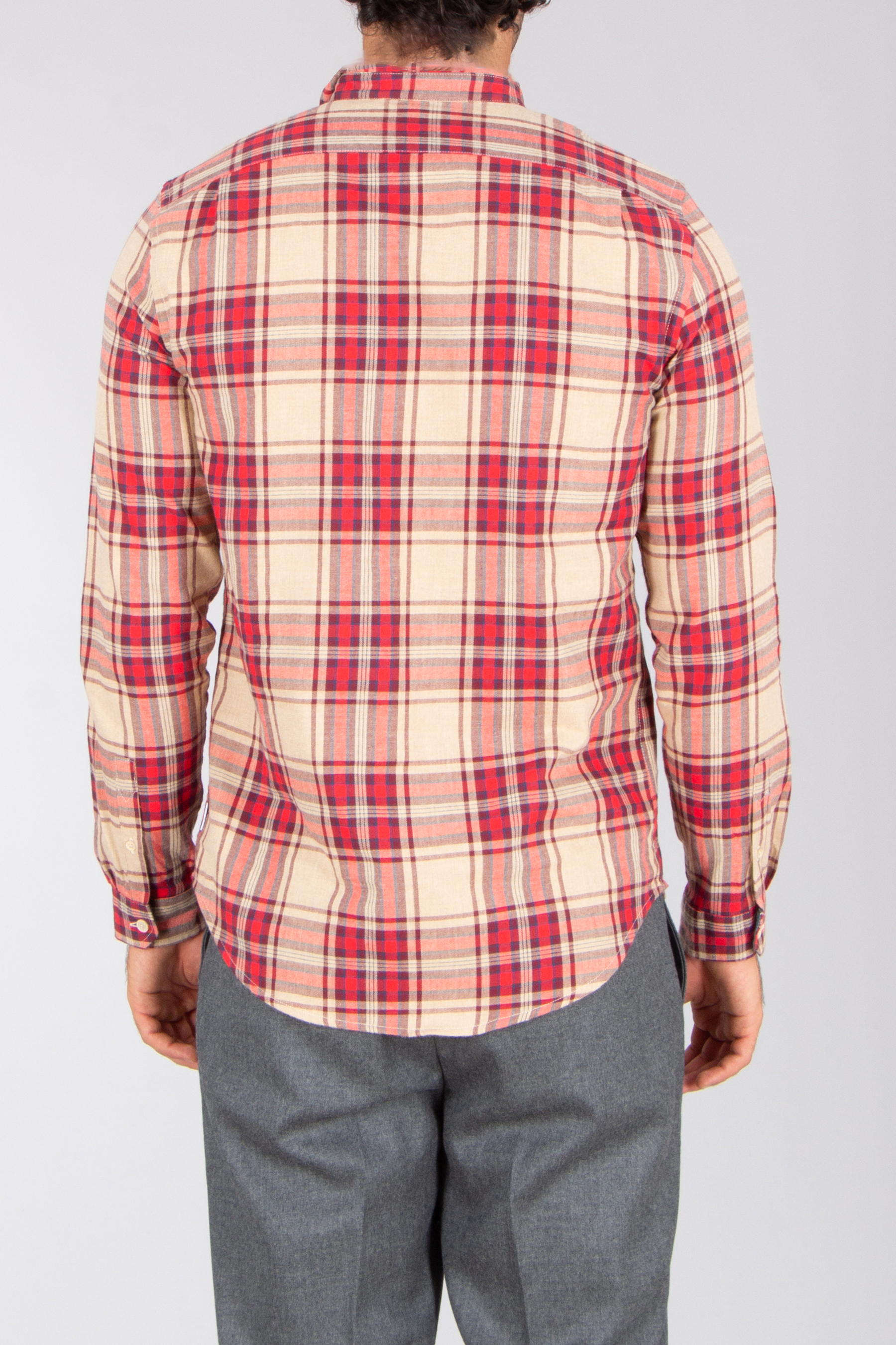 PAUL SMITH Tailored Fit Checked Organically Grown Cotton Flannel Button-Down Shirt Bekleidung, Hemd, Kleid, Hemd, Langarm, Ärmel