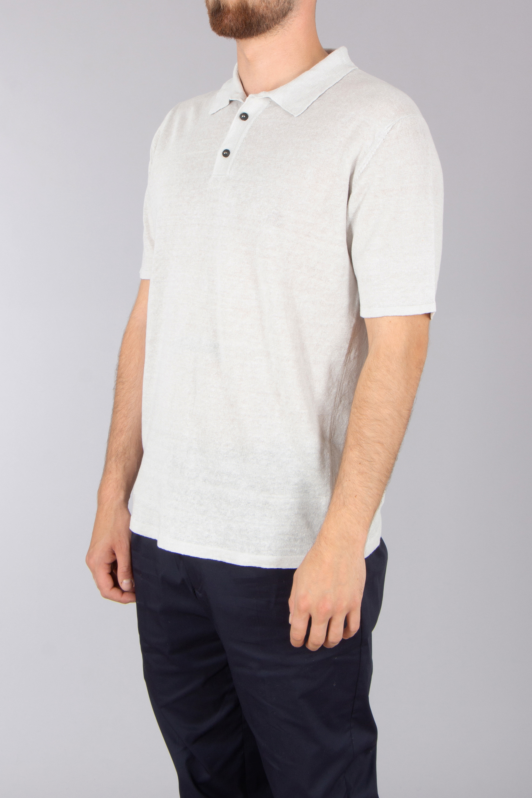 ROBERTO COLLINA Regular Fit Linen Knit Polo Bekleidung, T-shirt, Leinen, Hemd, Ärmel