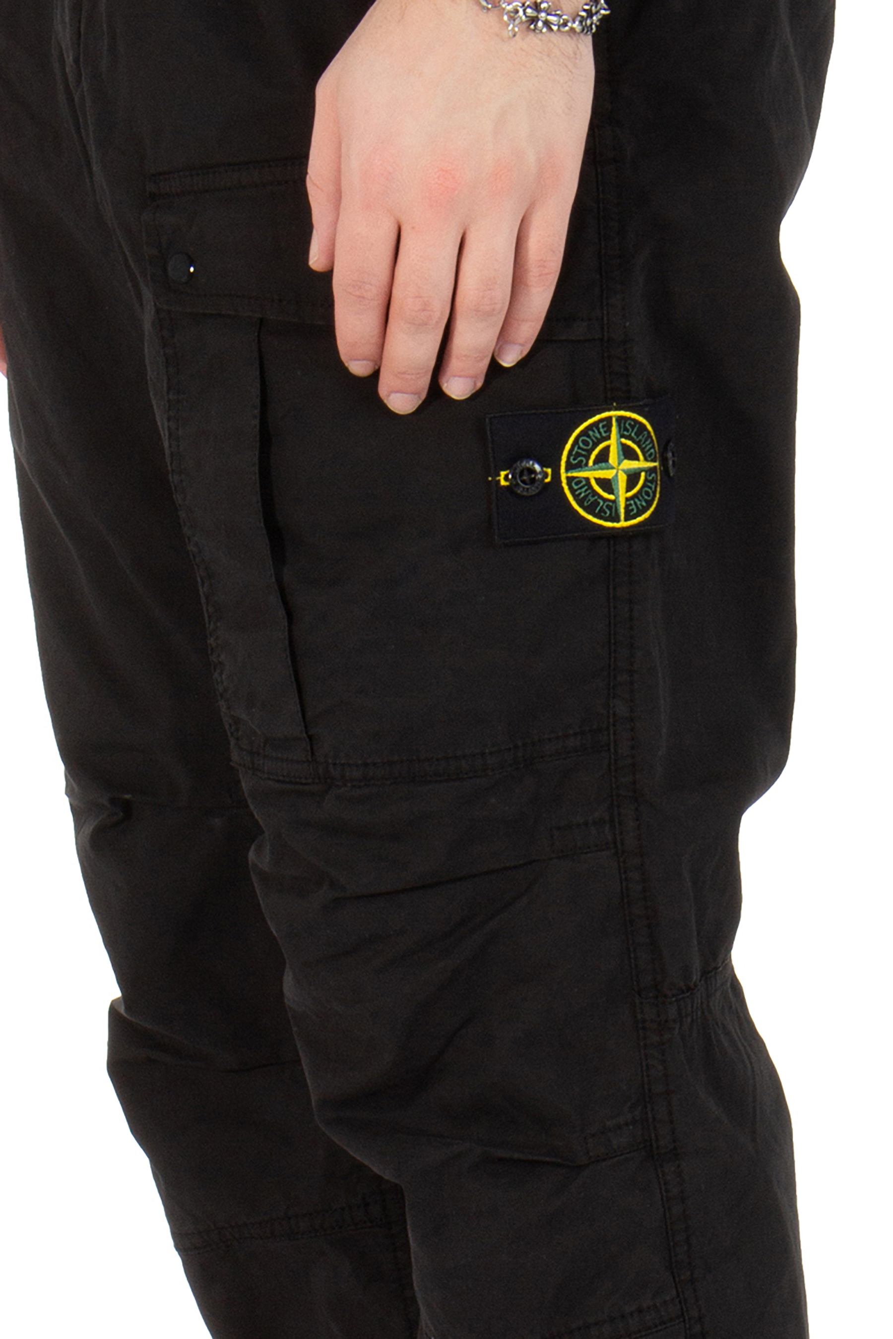 STONE ISLAND Cotton Stretch Cargo Pants STONE ISLAND Cotton Stretch Cargo Pants
