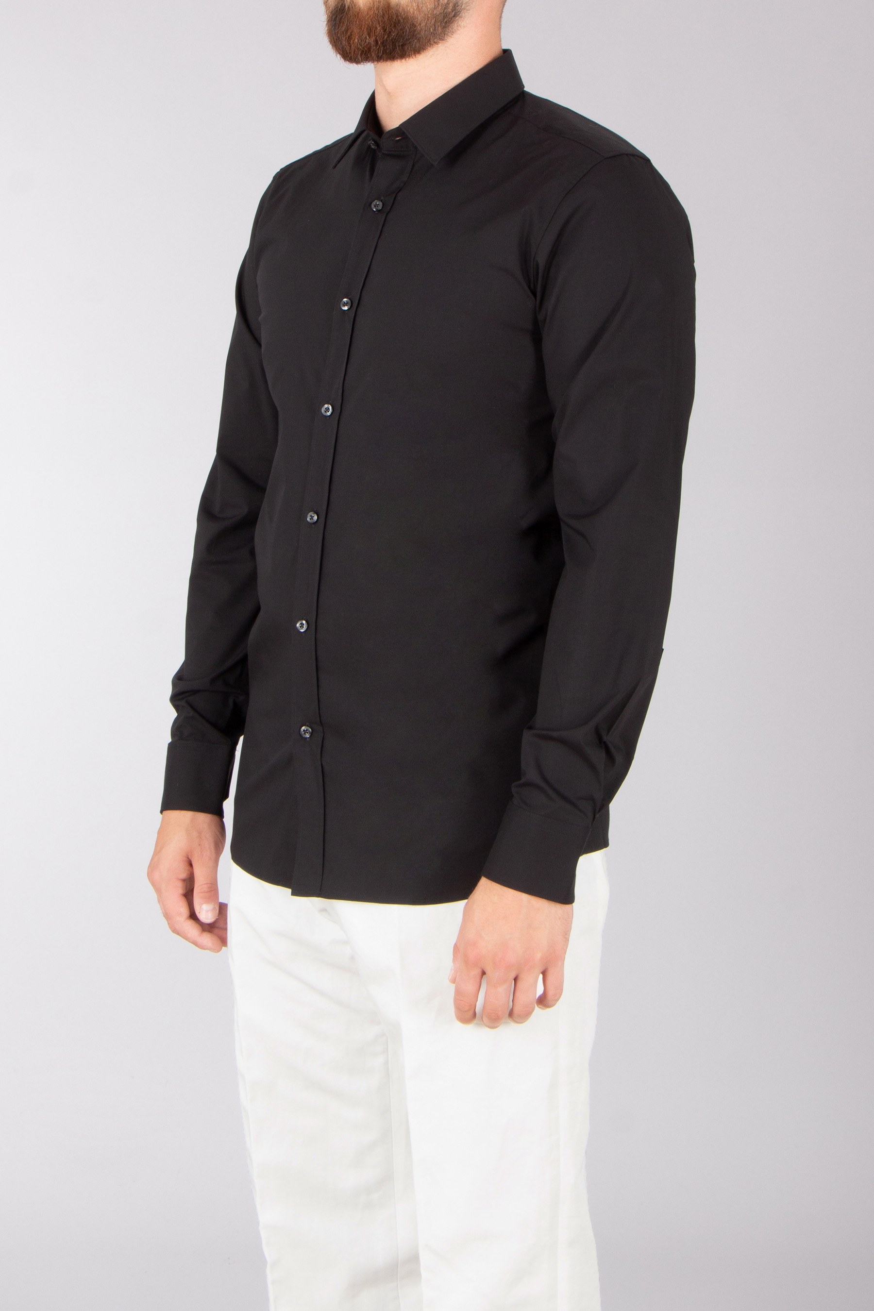 HUGO Extra Slim Fit Stretch Cotton Poplin Shirt Elisha Hemd, Langarm, Kleid, Hemd, Mann, Person