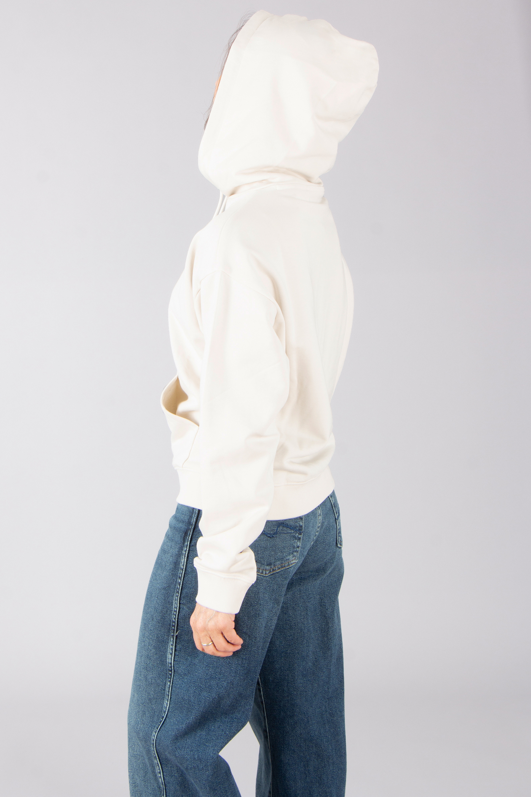 HUGO Relaxed Fit Embroidered Cotton French Terry Hoodie Delfinia HUGO Relaxed Fit Embroidered Cotton French Terry Hoodie Delfinia