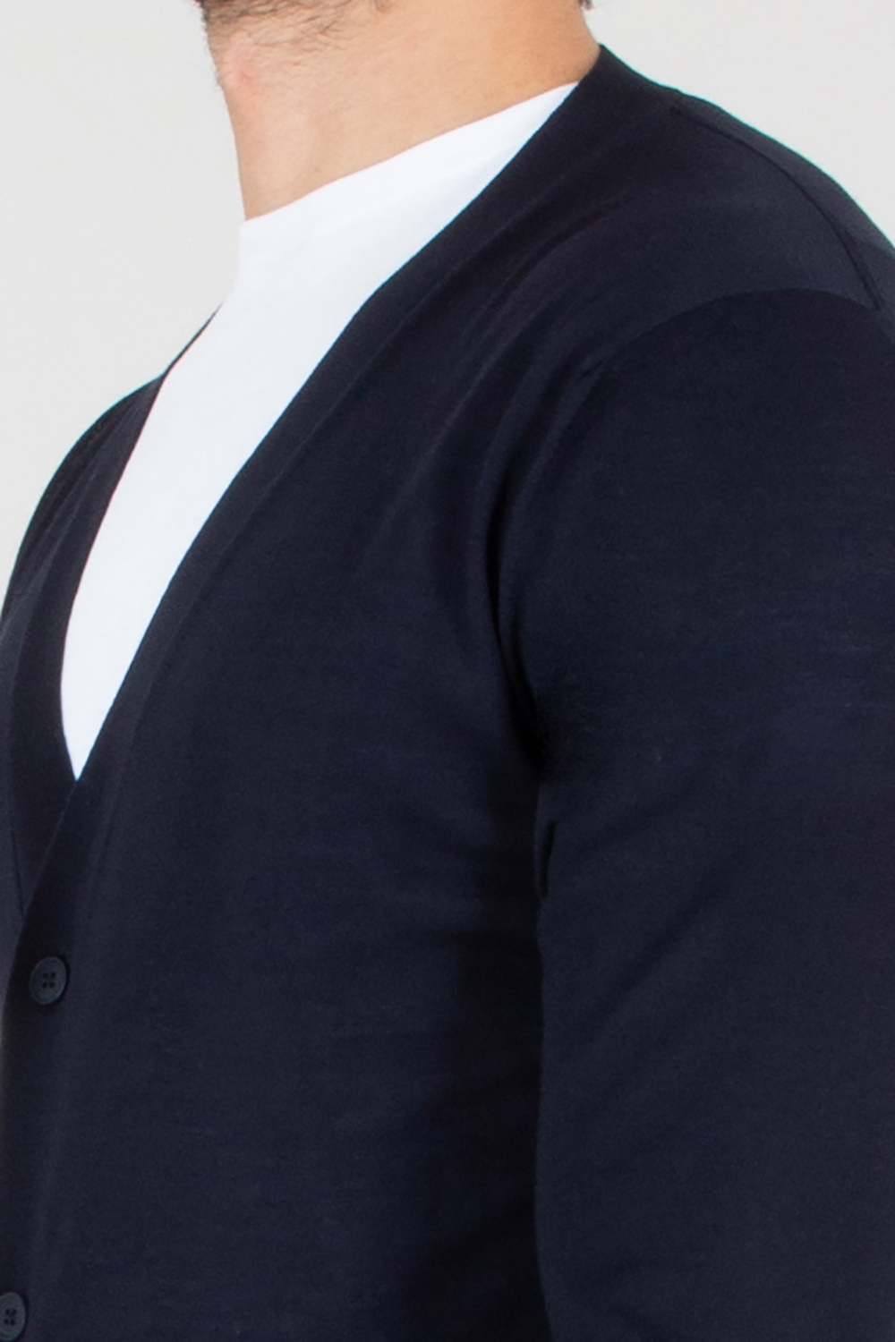 AIDA BARNI Regular Fit Wool Cardigan 