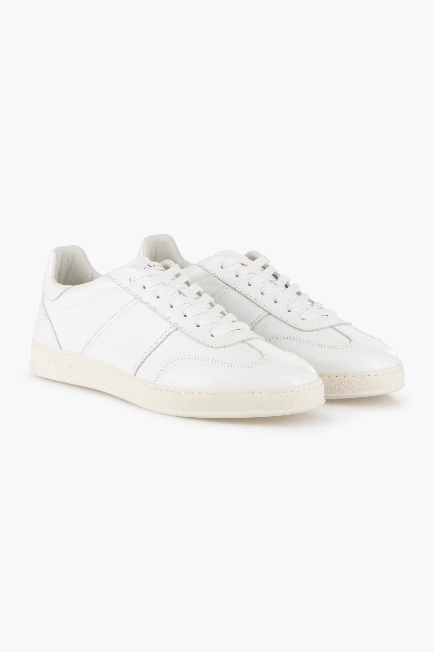 KITON Calf Leather Paneled Sneakers