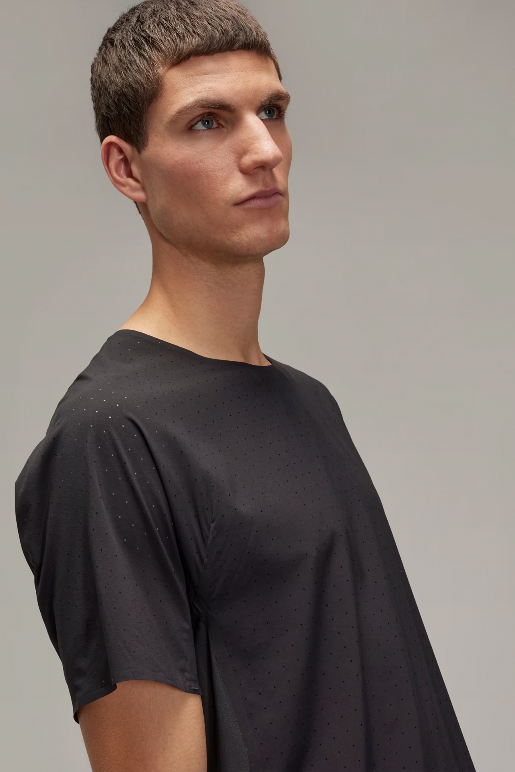 Y-3 Regular Fit Recycled Polyester Stretch Performance Running T-Shirt Y-3 Regular Fit Recycled Polyester Stretch Performance Running T-Shirt
