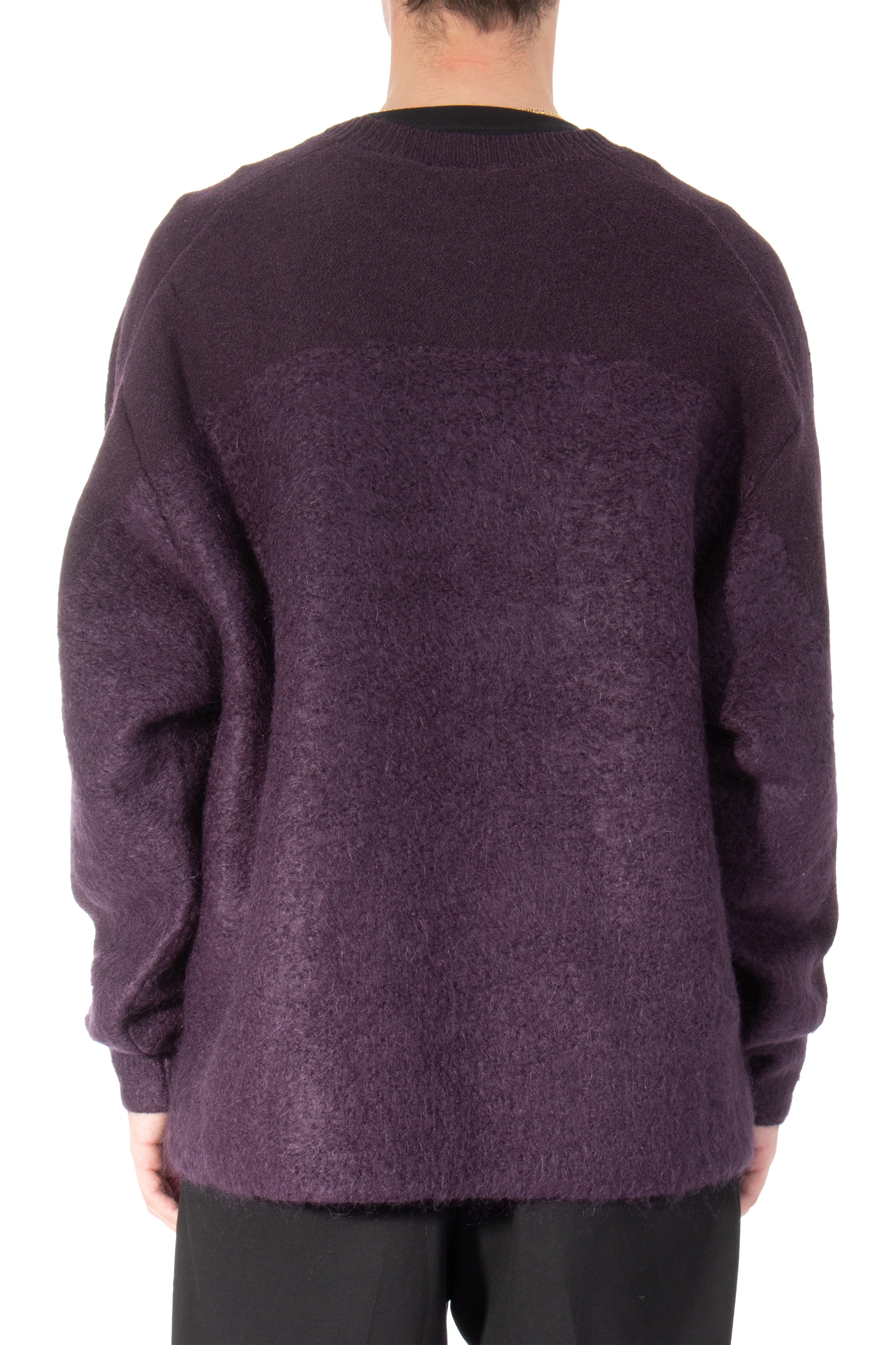 Y-3 Winter Wool & Mohair Blend Crewneck Knit Sweater