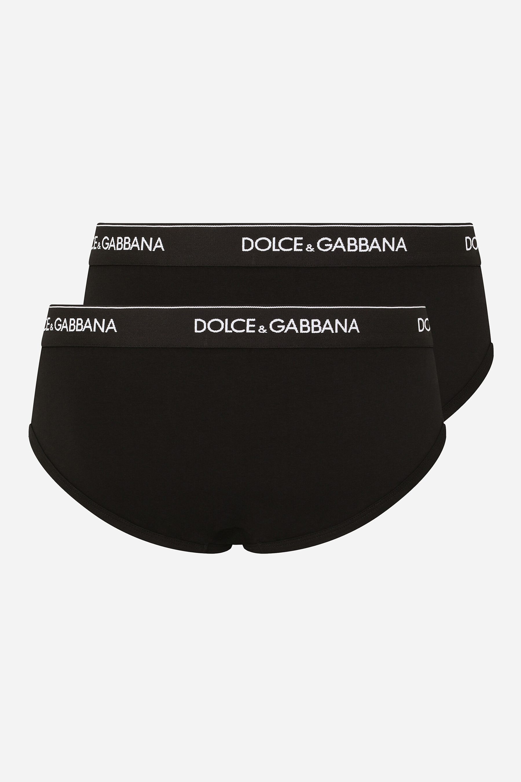 DOLCE & GABBANA 2-Pack Cotton Stretch Jersey Mid-Rise Briefs DOLCE & GABBANA 2-Pack Cotton Stretch Jersey Mid-Rise Briefs