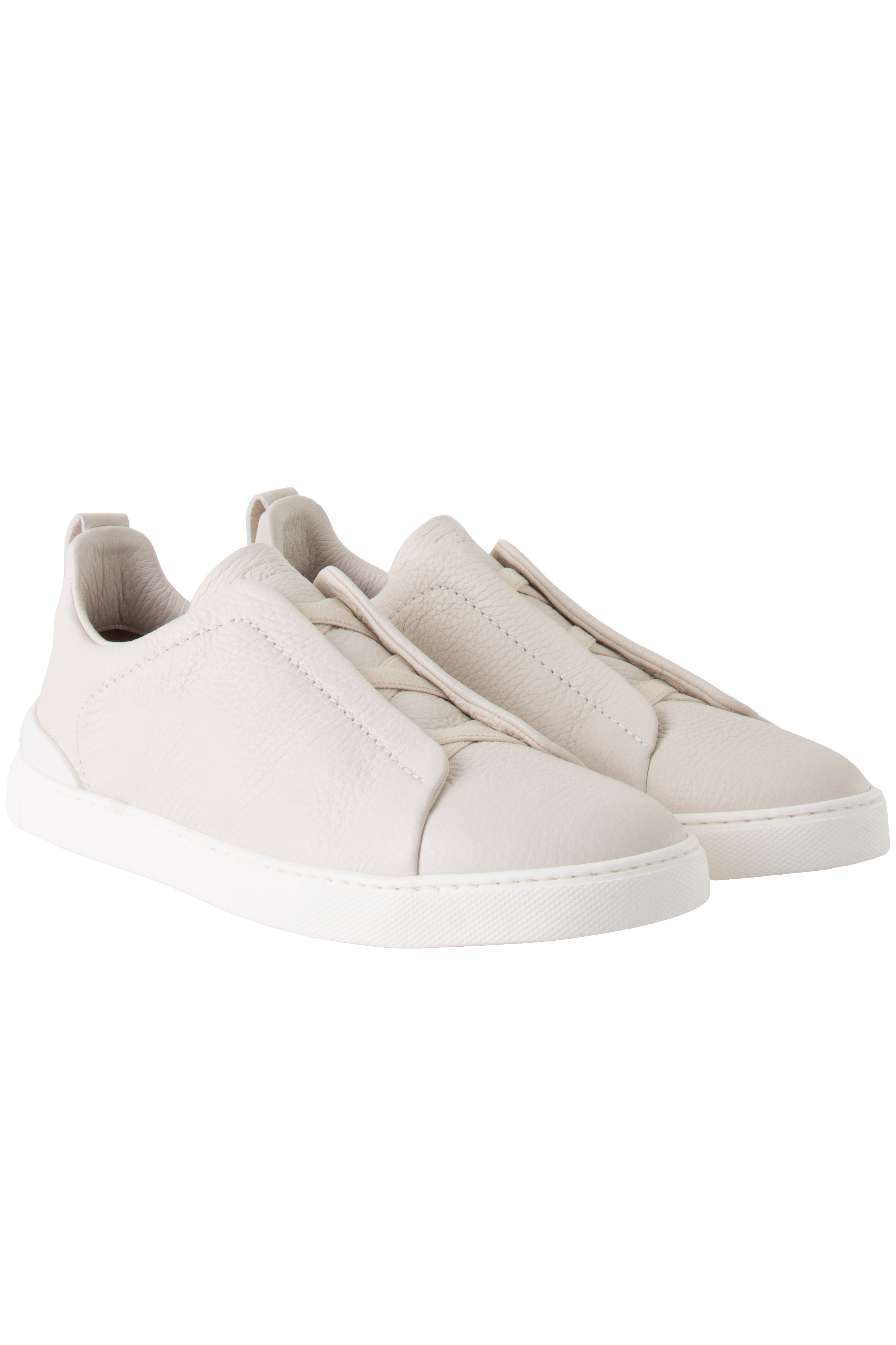 ZEGNA Leather Sneakers Triple Stitch ZEGNA Leather Sneakers Triple Stitch