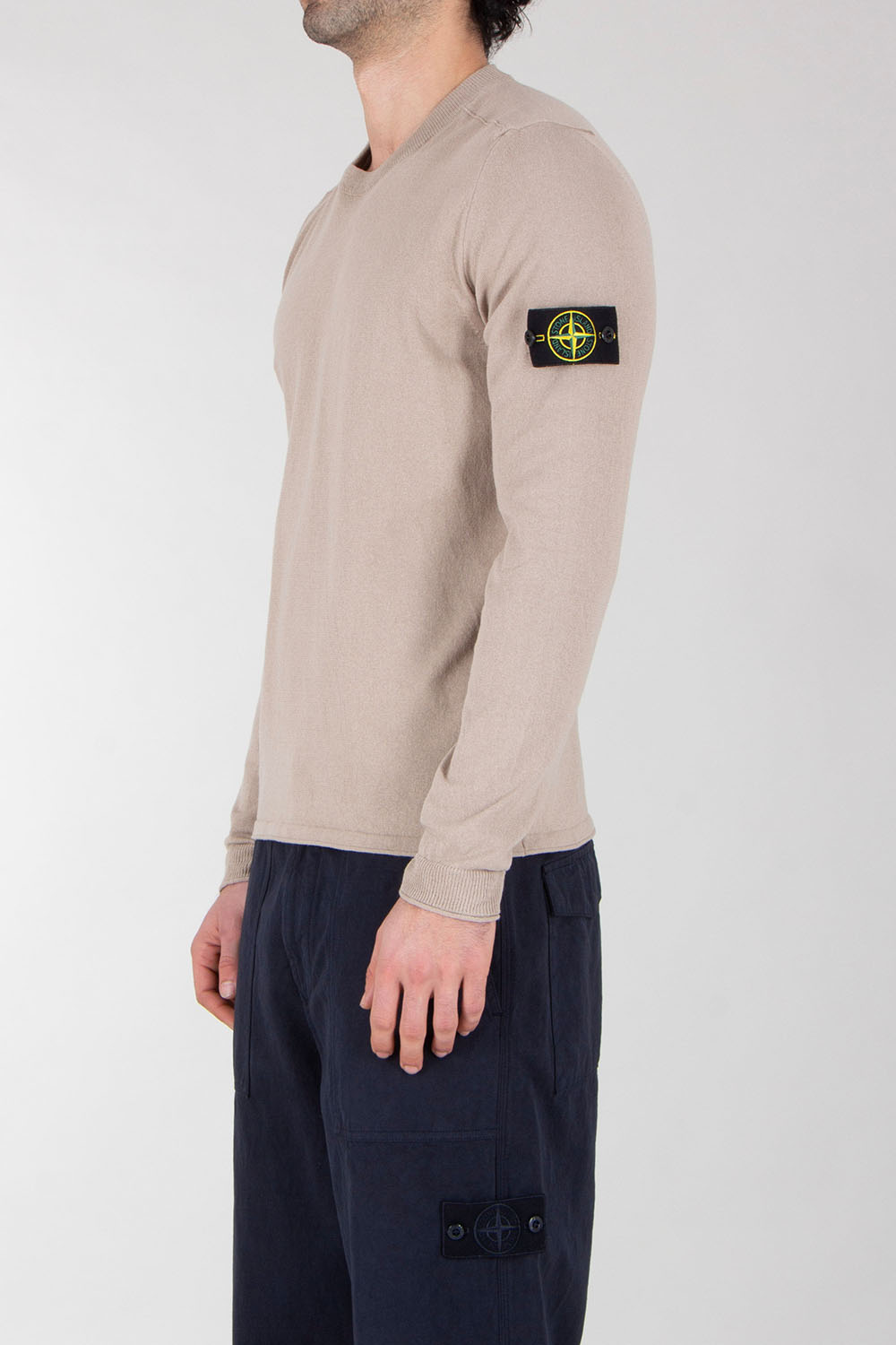 STONE ISLAND Regular Fit Crew Neck Pullover