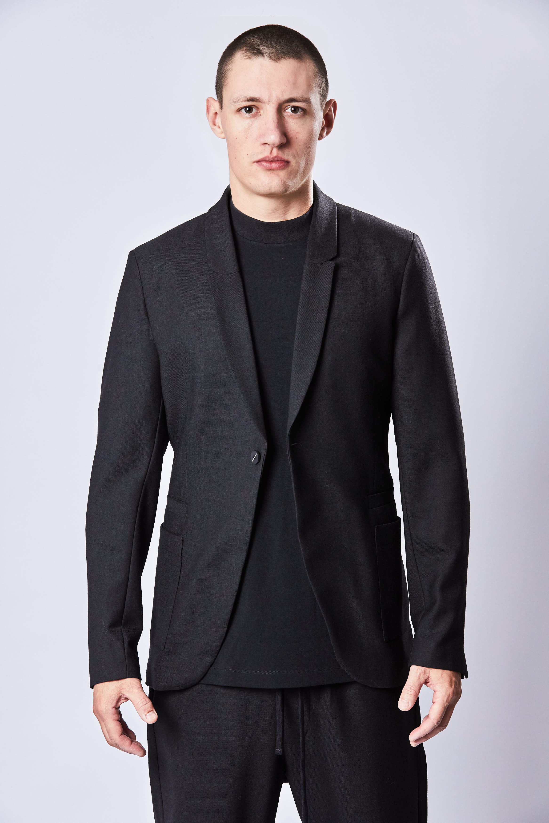 THOM KROM One Button Wool Blend Jacket THOM KROM One Button Wool Blend Jacket