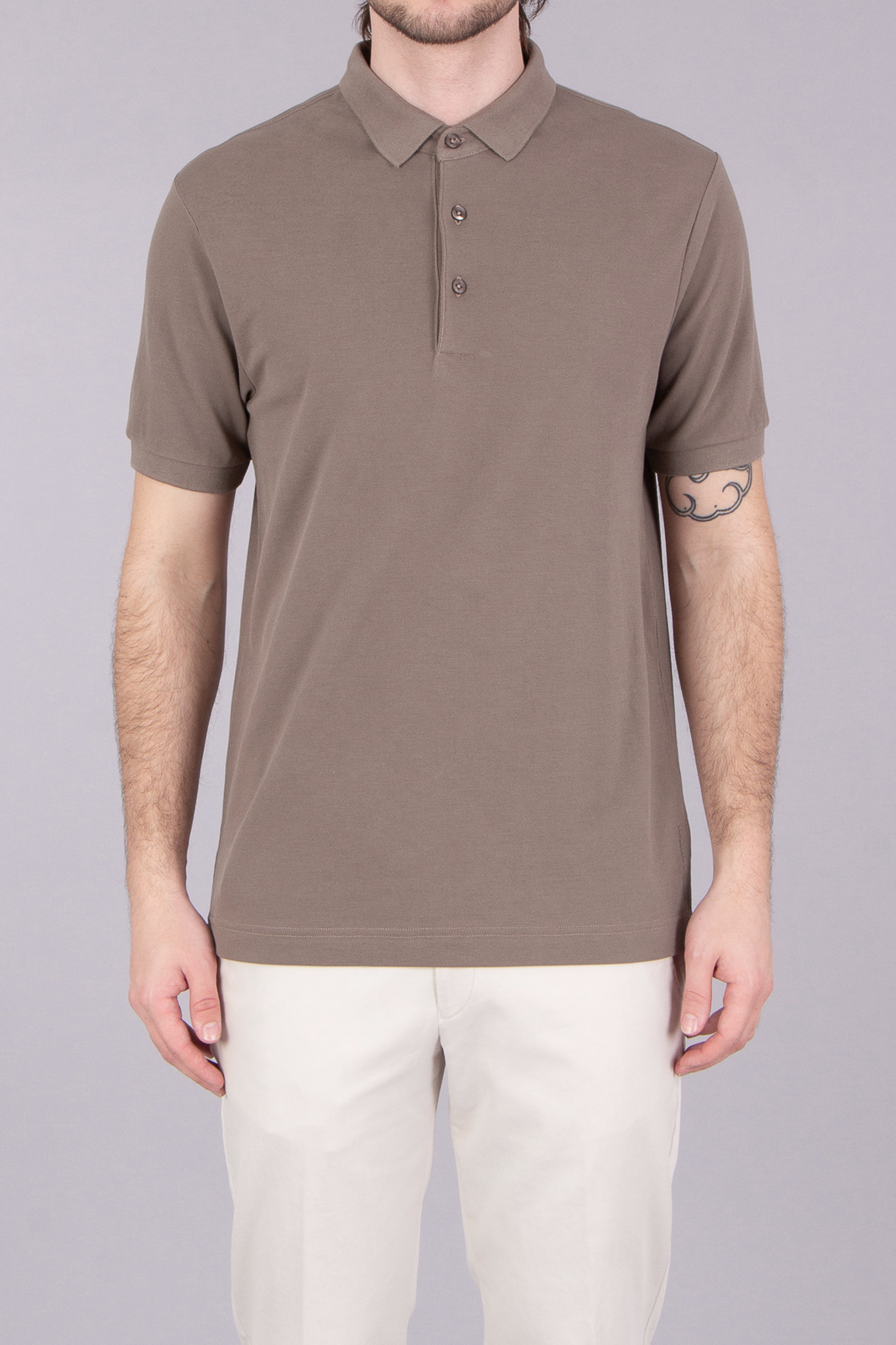 TRUSTED HANDWORK Supima Cotton Piqué Polo Shirt