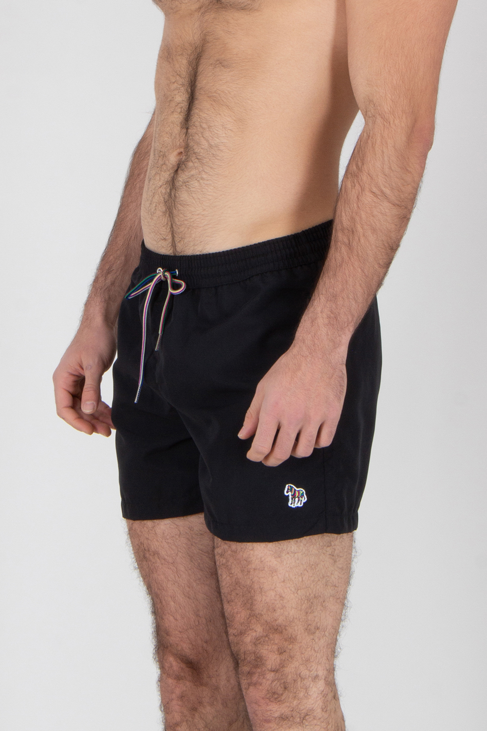 PAUL SMITH Classic Fit Zebra Logo Recycled Polyester Swim Shorts