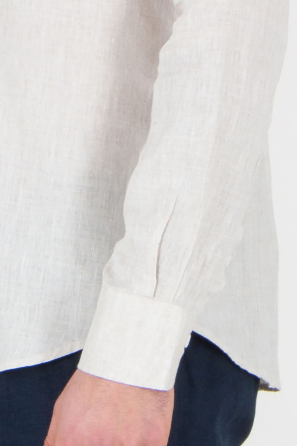 AURÉLIEN Slim Fit Linen Shirt Seaside