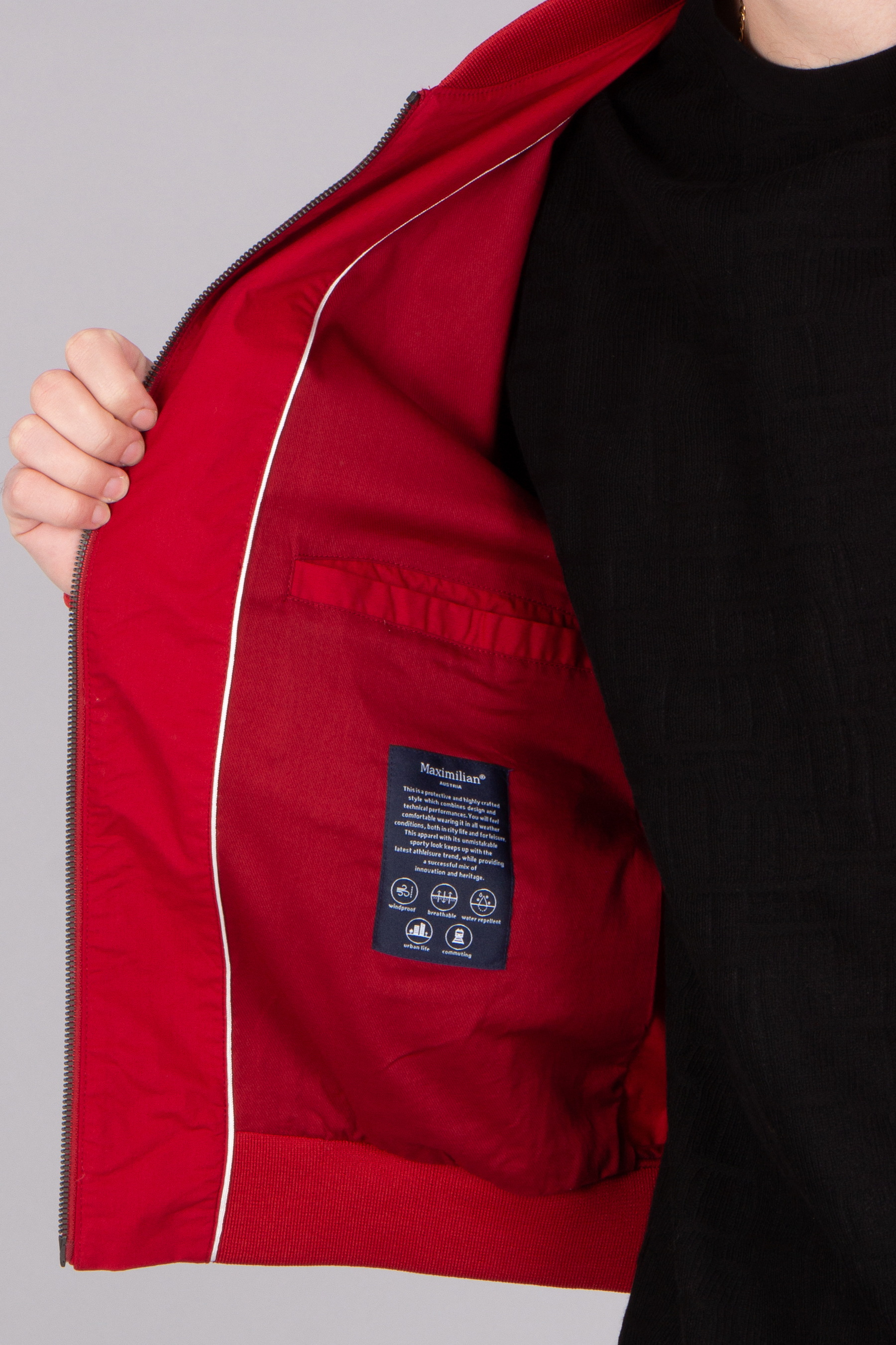 MAXIMILIAN Regular Fit Cotton Bomber Jacket Dave MAXIMILIAN Regular Fit Cotton Bomber Jacket Dave