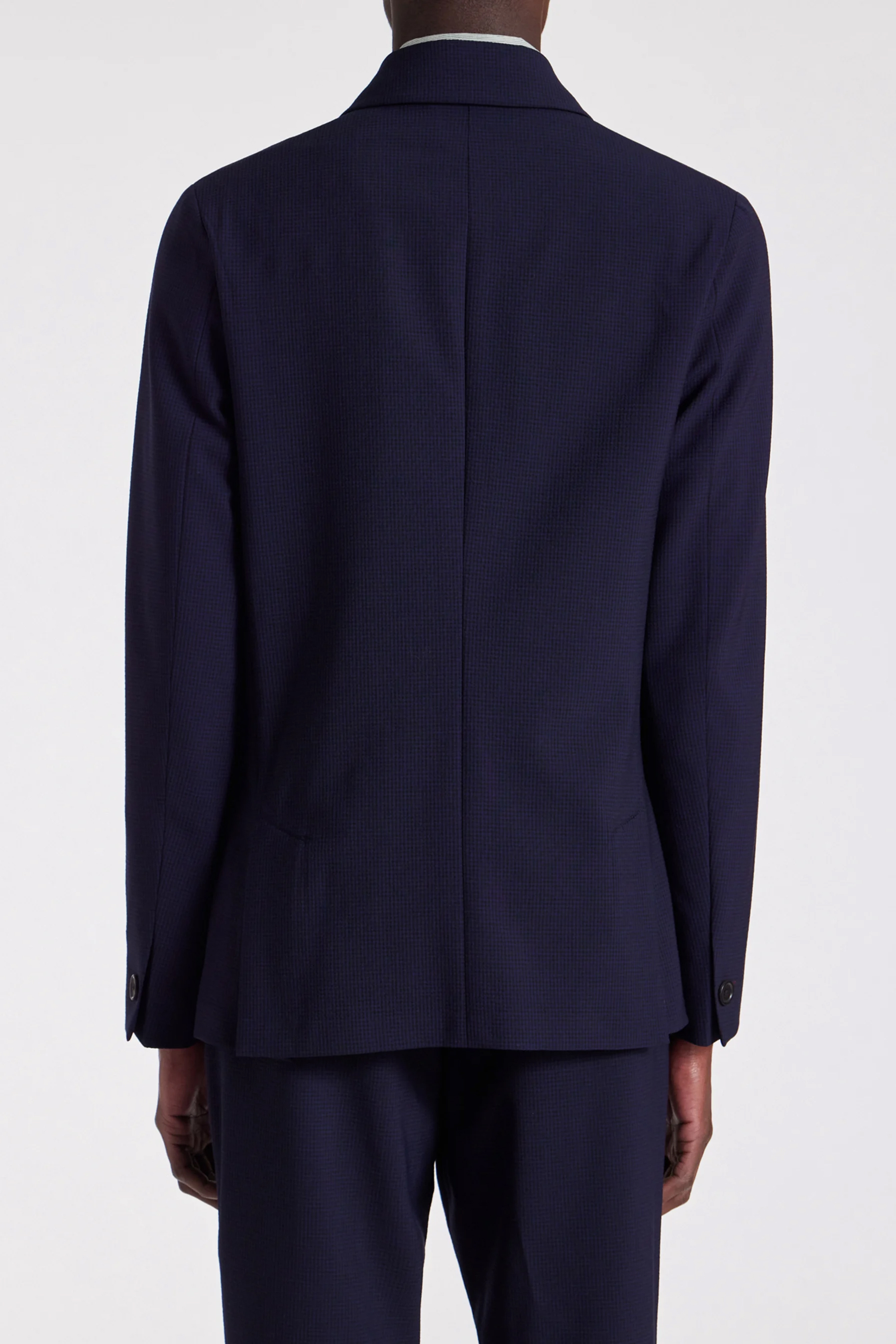 PAUL SMITH Seersucker Check Double-Breasted Jacket PAUL SMITH Seersucker Check Double-Breasted Jacket