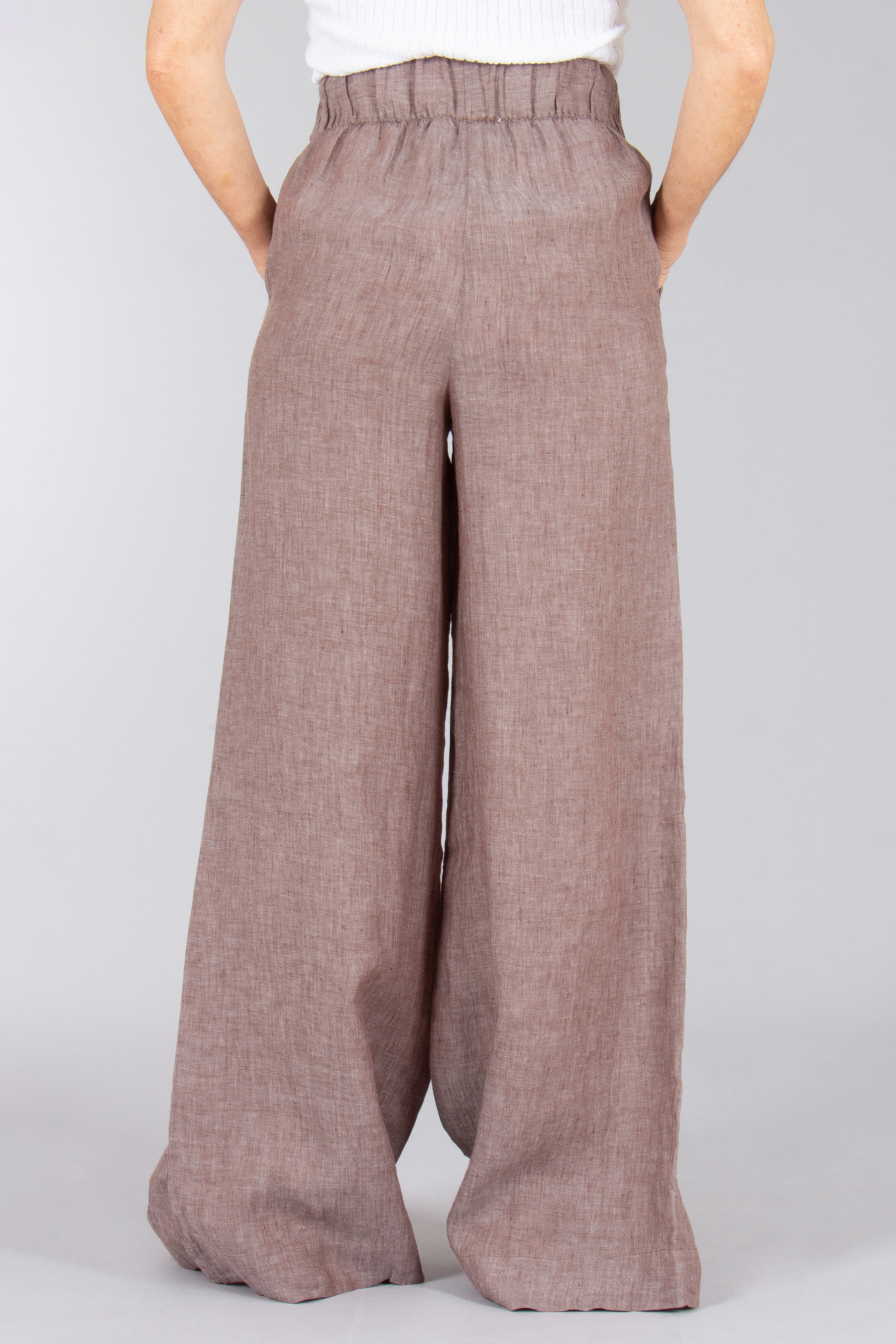 0039 ITALY Loose Fit Linen Pants Tamina Bekleidung, Dekoration für Zuhause, Leinen, Hosen