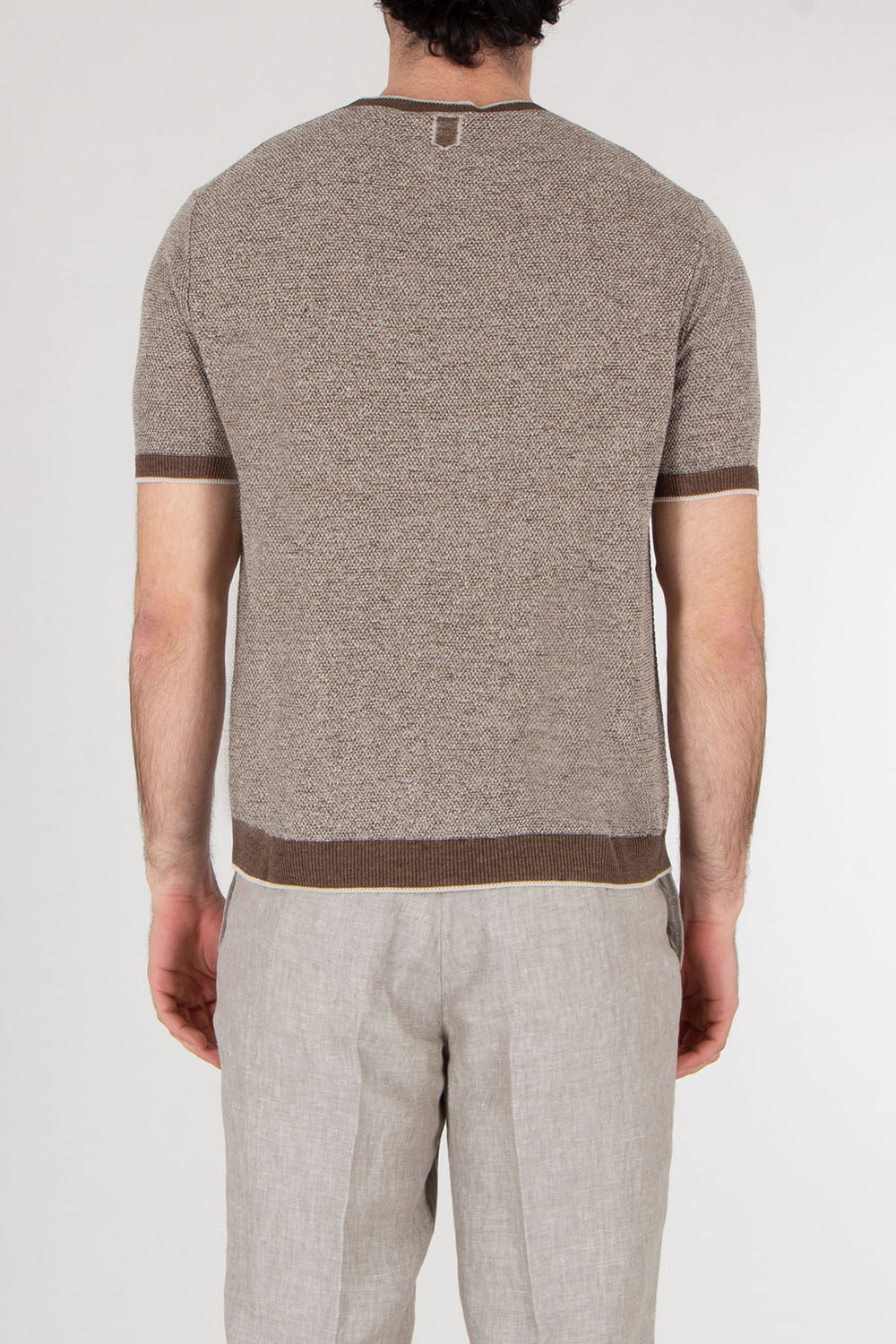 CANALI Regular Fit Knit T-Shirt   