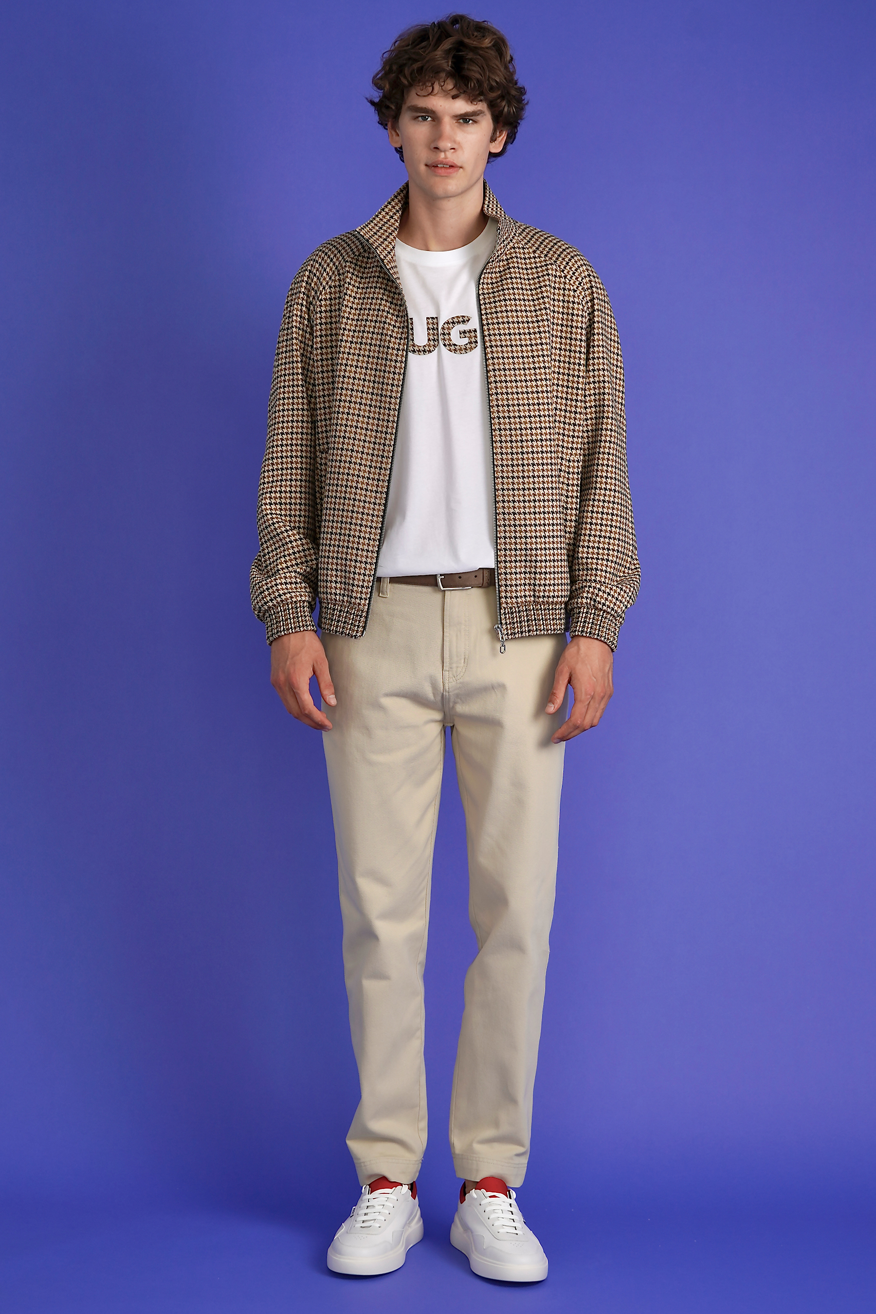 HUGO Modern Fit Houndstooth Jacket Keyn | KEYN50520371209