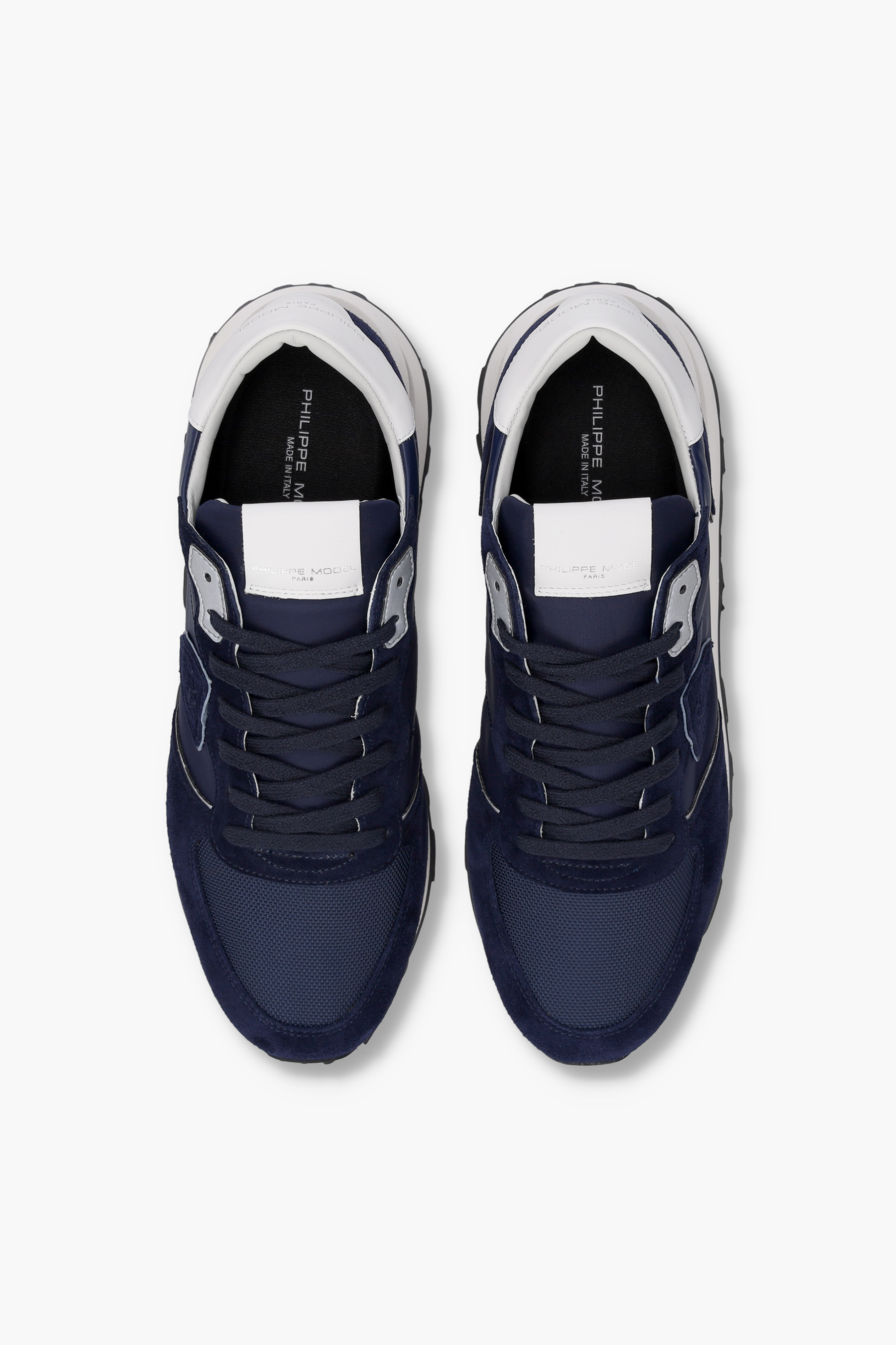 PHILIPPE MODEL Technical Fabric, Mesh & Suede Sneakers Tropez Haute Low Bekleidung, Schuhwerk, Schuh, Sneaker