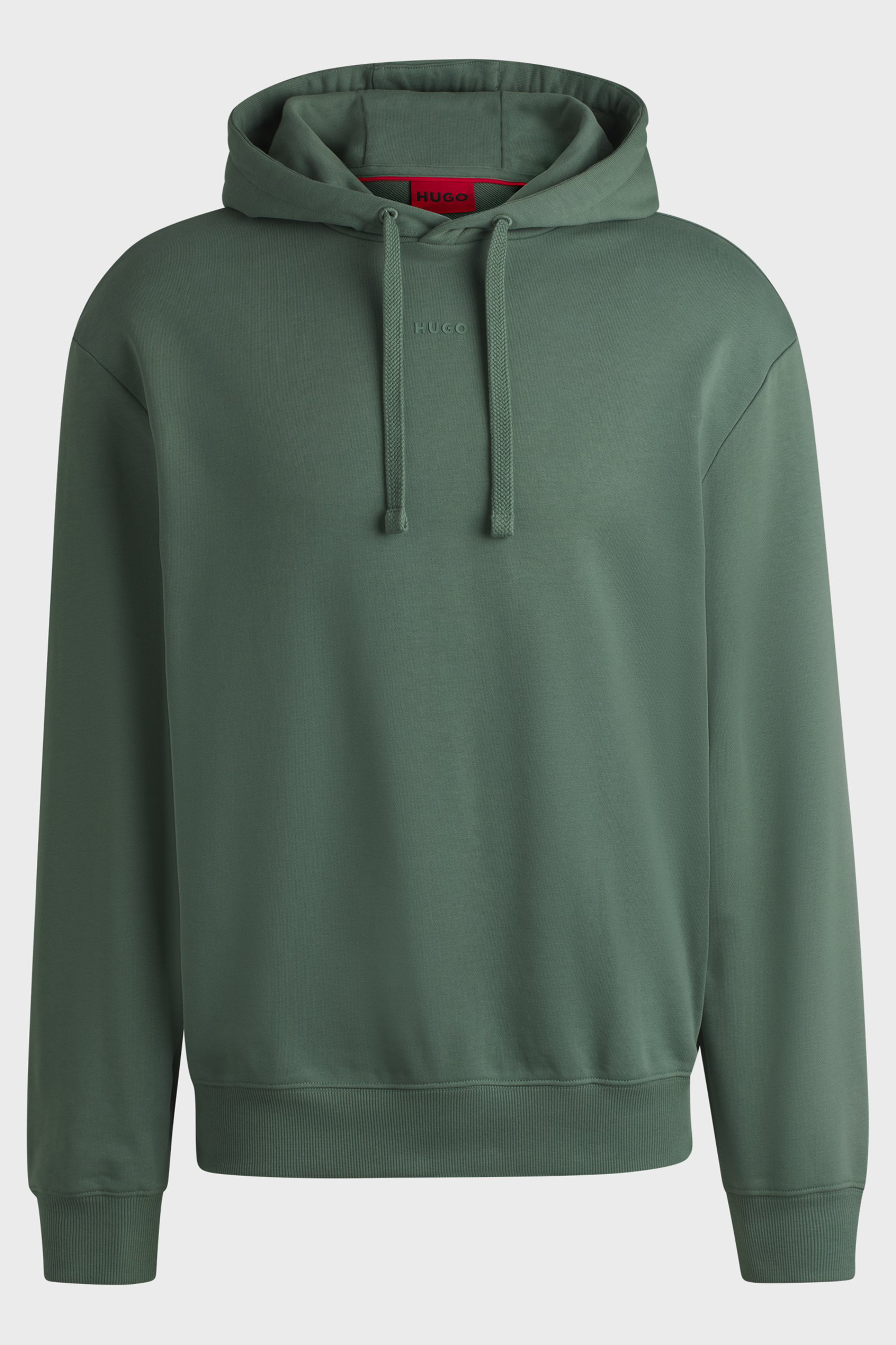HUGO Relaxed Fit Printed Cotton Terry Hoodie Dapo HUGO Relaxed Fit Printed Cotton Terry Hoodie Dapo