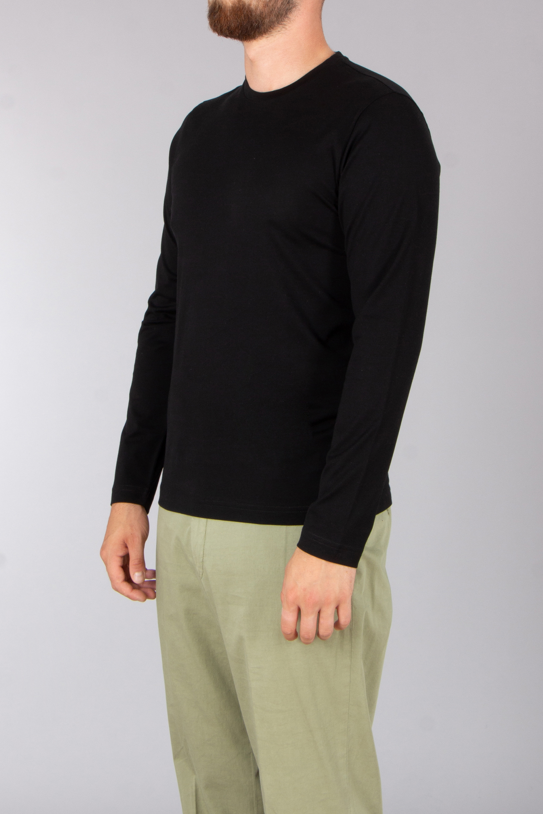STEFAN BRANDT Regular Fit Urpima Sea Island Cotton Jersey Long-Sleeve T-Shirt Enno Langarm, Ärmel, Erwachsener, Mann, Person