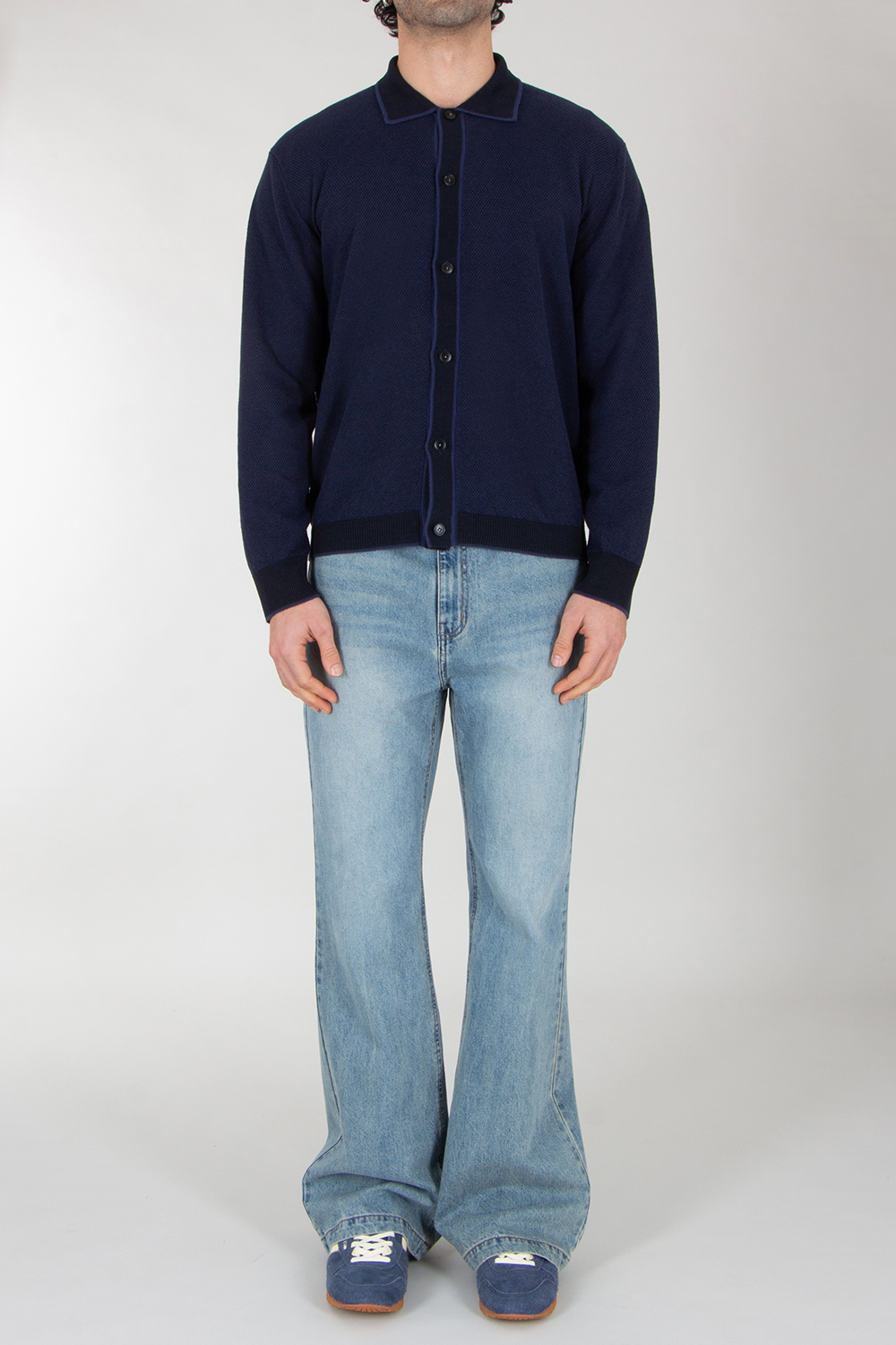CANALI Linen-Silk-Blend Knit Cardigan
