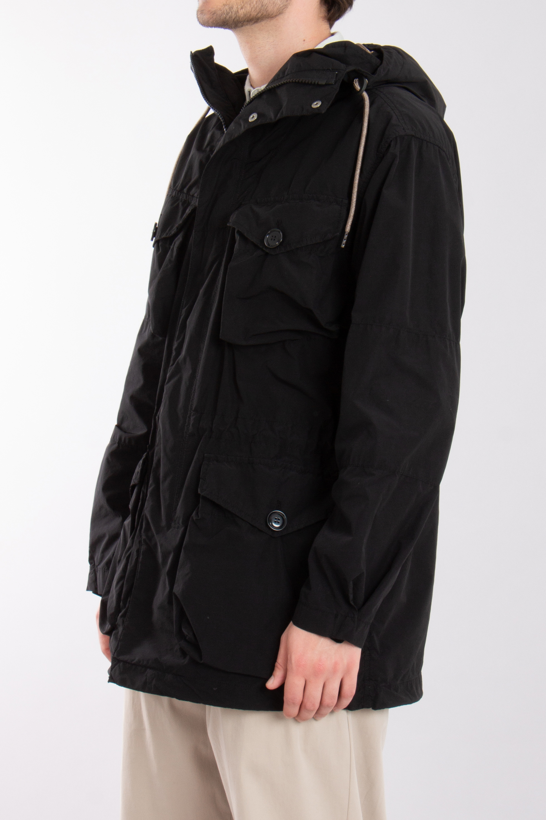 ASPESI Hooded Technical Fabric Parka ASPESI Hooded Technical Fabric Parka