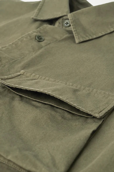 BELSTAFF Piece Dyed Cotton Shirt Scale