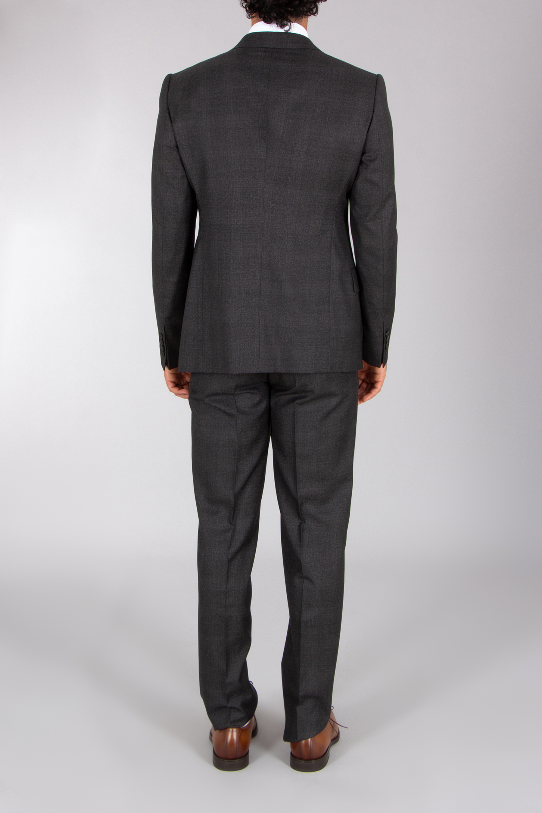 EMPORIO ARMANI Regular Fit Micro Pattern Virgin Wool Suit Executive Line Formelle Kleidung, Anzug, Mantel, Hosen, Smoking