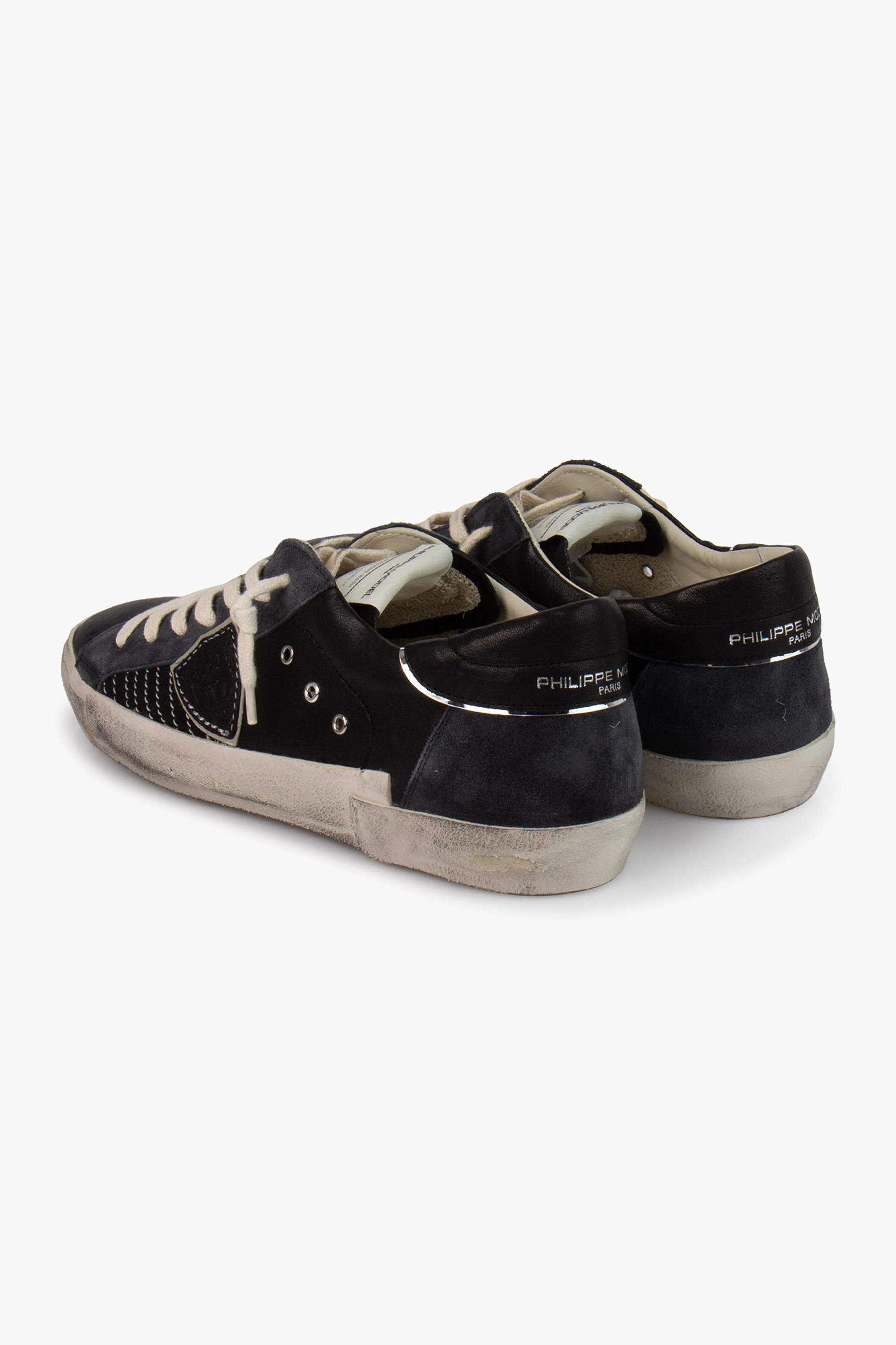 PHILIPPE MODEL Leather & Suede Sneakers Prsx Low PHILIPPE MODEL Leather & Suede Sneakers Prsx Low