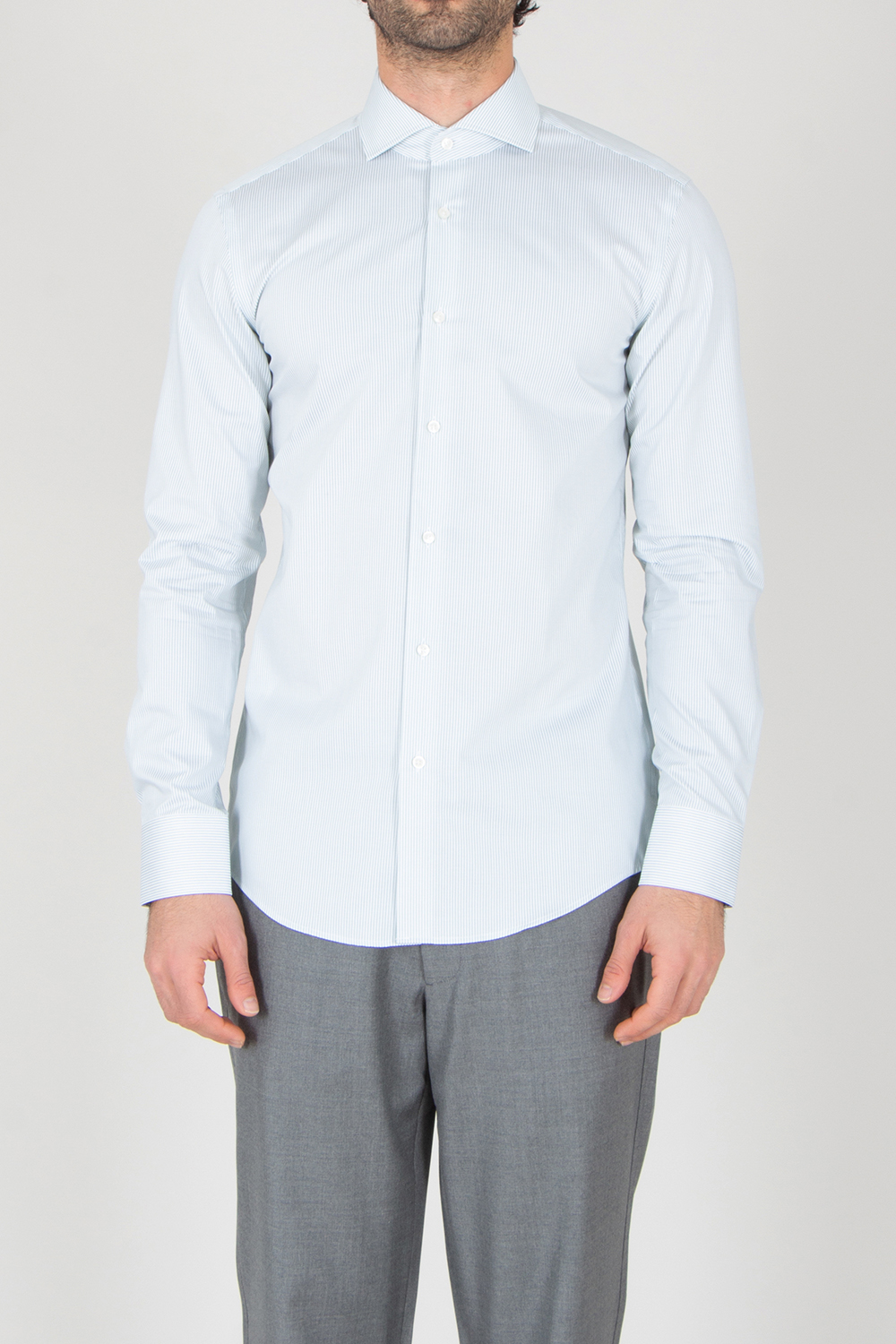 BOSS Slim Fit Striped Cotton Twill Shirt H-Hank