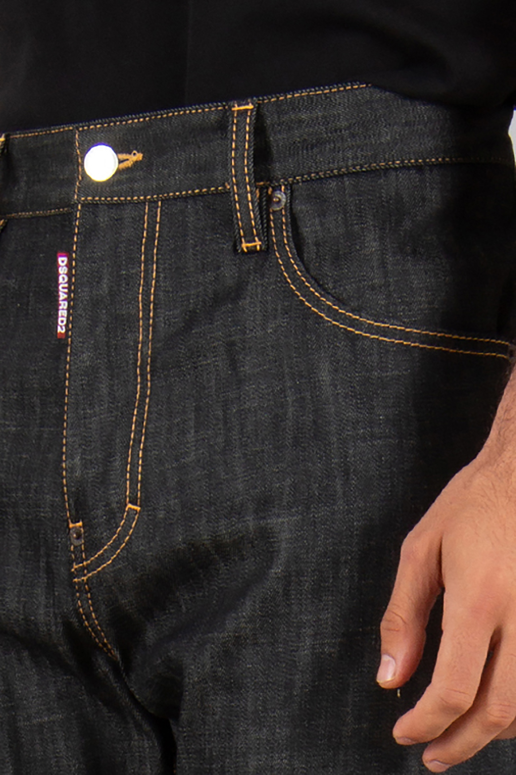 DSQUARED2 Regular Fit Cotton Stretch Denim 642 Jeans Bekleidung, Hosen, Jeans