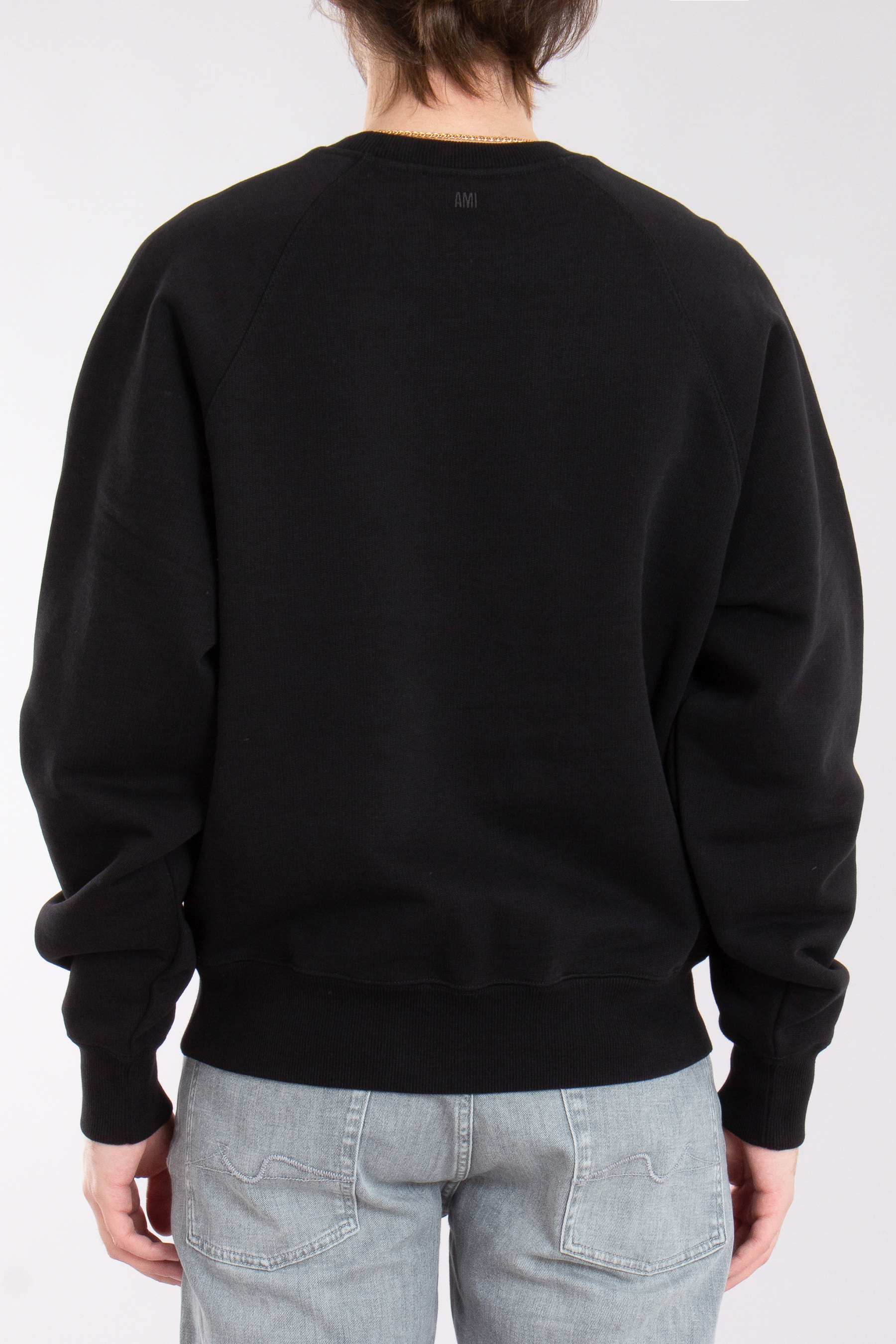 AMI PARIS Boxy Fit Ami de Coeur Organic Cotton Fleece Sweatshirt AMI PARIS Boxy Fit Ami de Coeur Organic Cotton Fleece Sweatshirt