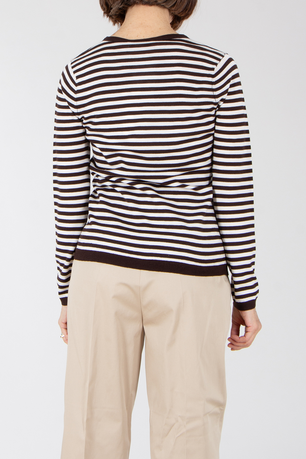 0039 ITALY Regular Fit Striped Wool Sweater Isola