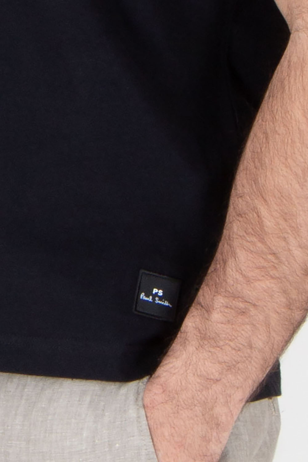 PAUL SMITH Regular Fit Cotton Linen T-Shirt 